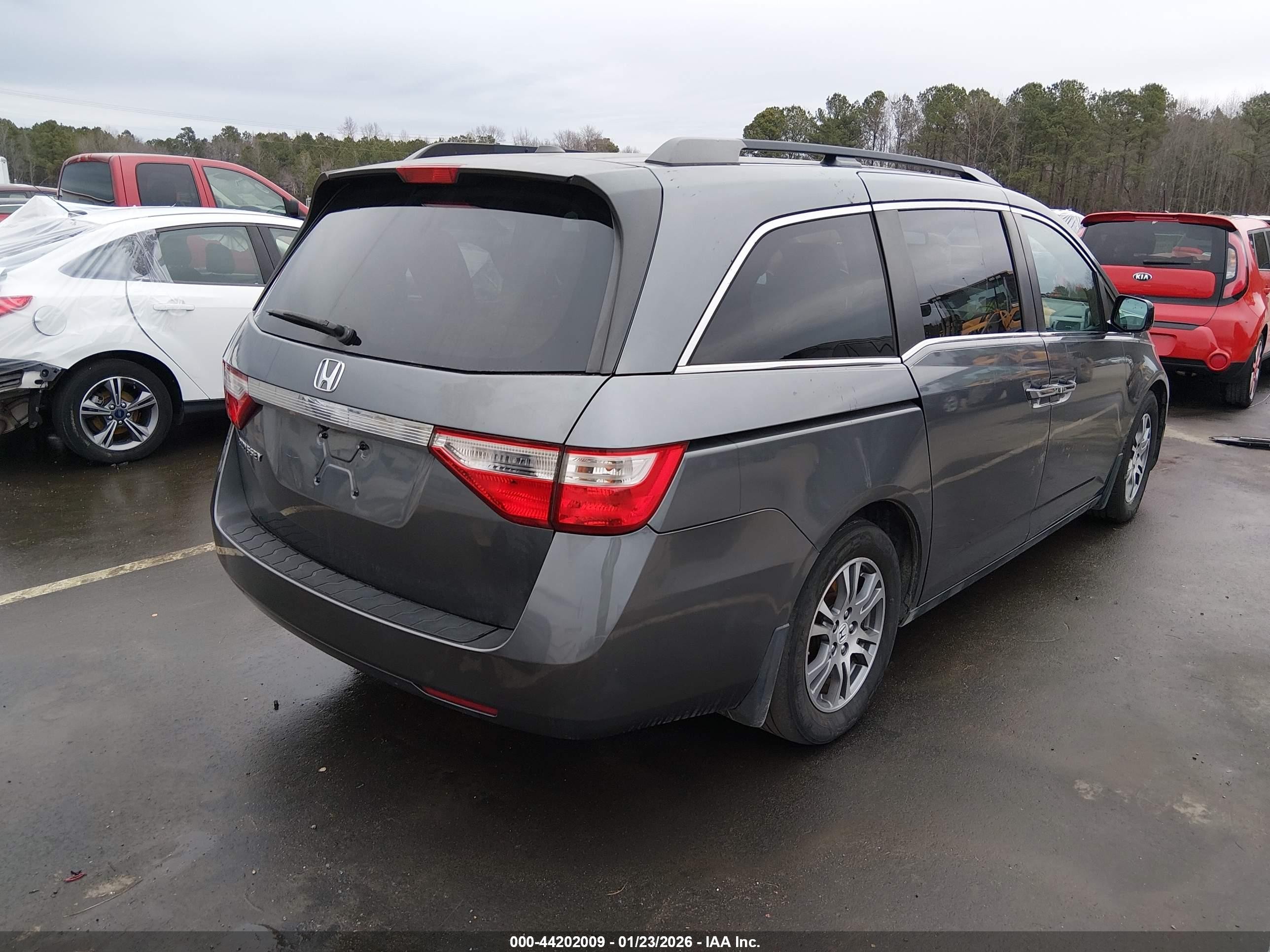2013 Honda Odyssey Ex-l Gray vin: 5FNRL5H63DB016513