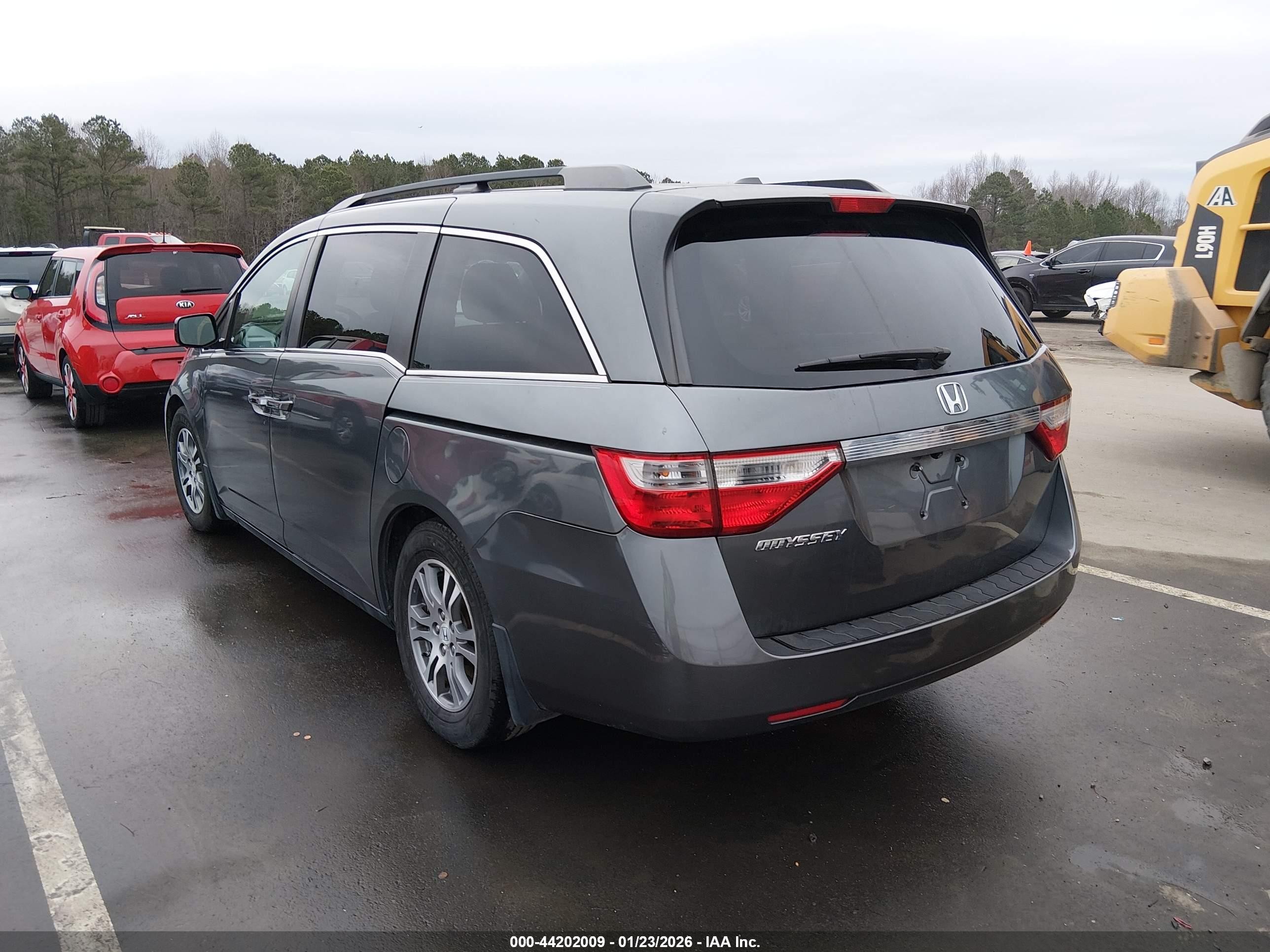 2013 Honda Odyssey Ex-l Gray vin: 5FNRL5H63DB016513
