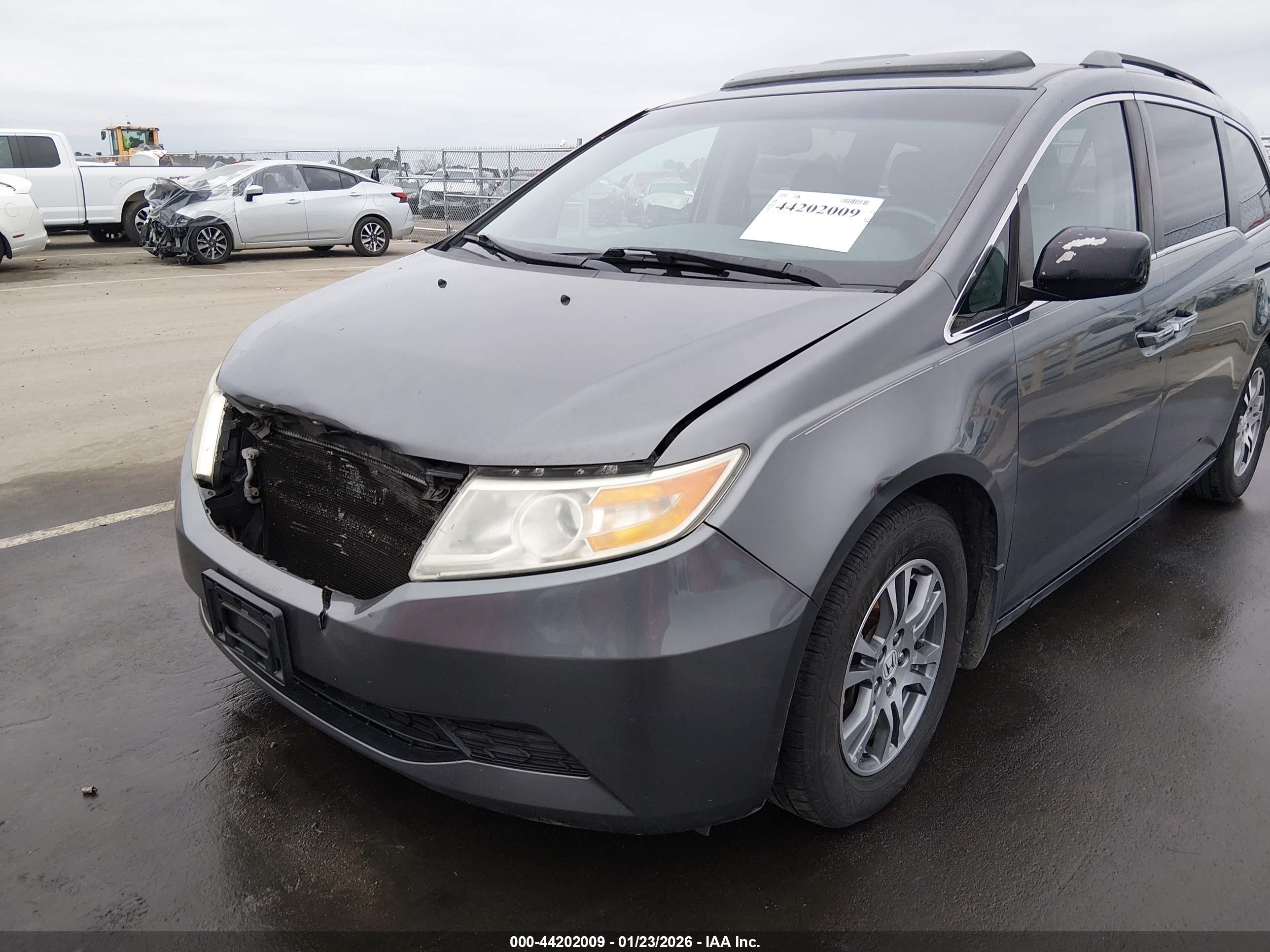 2013 Honda Odyssey Ex-l Gray vin: 5FNRL5H63DB016513