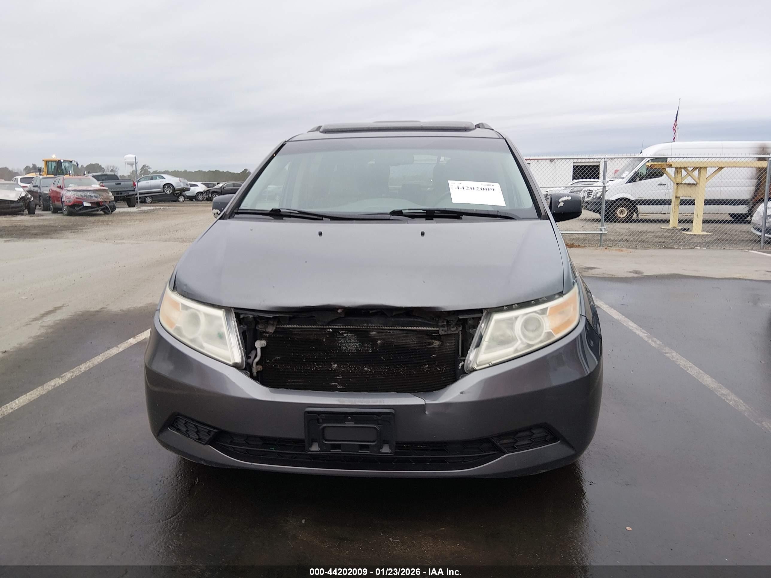 2013 Honda Odyssey Ex-l Gray vin: 5FNRL5H63DB016513