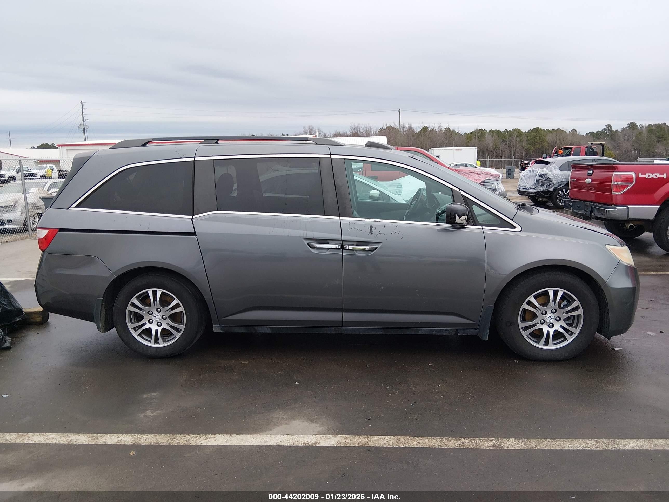 2013 Honda Odyssey Ex-l Gray vin: 5FNRL5H63DB016513
