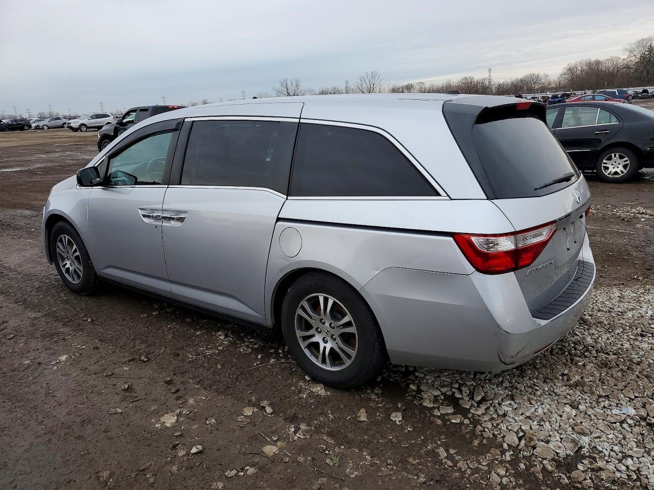 2013 Honda Odyssey Exl Silver vin: 5FNRL5H63DB024675