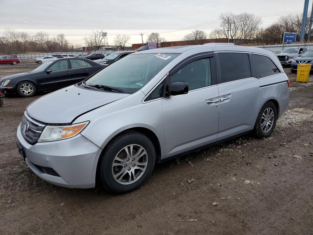 2013 Honda Odyssey Exl Silver vin: 5FNRL5H63DB024675