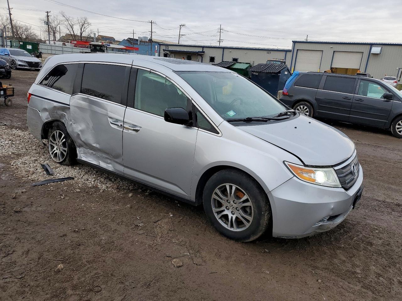 2013 Honda Odyssey Exl Silver vin: 5FNRL5H63DB024675