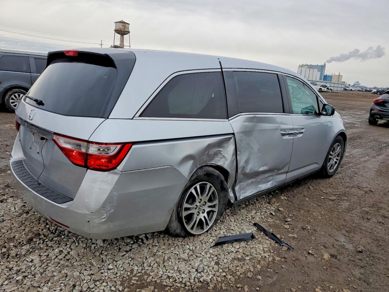 2013 Honda Odyssey Exl Silver vin: 5FNRL5H63DB024675