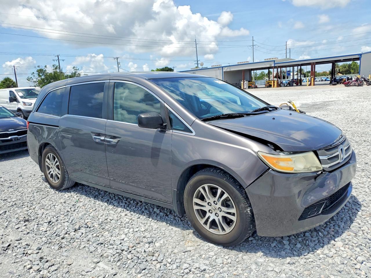 2013 Honda Odyssey Exl Gray vin: 5FNRL5H63DB035059
