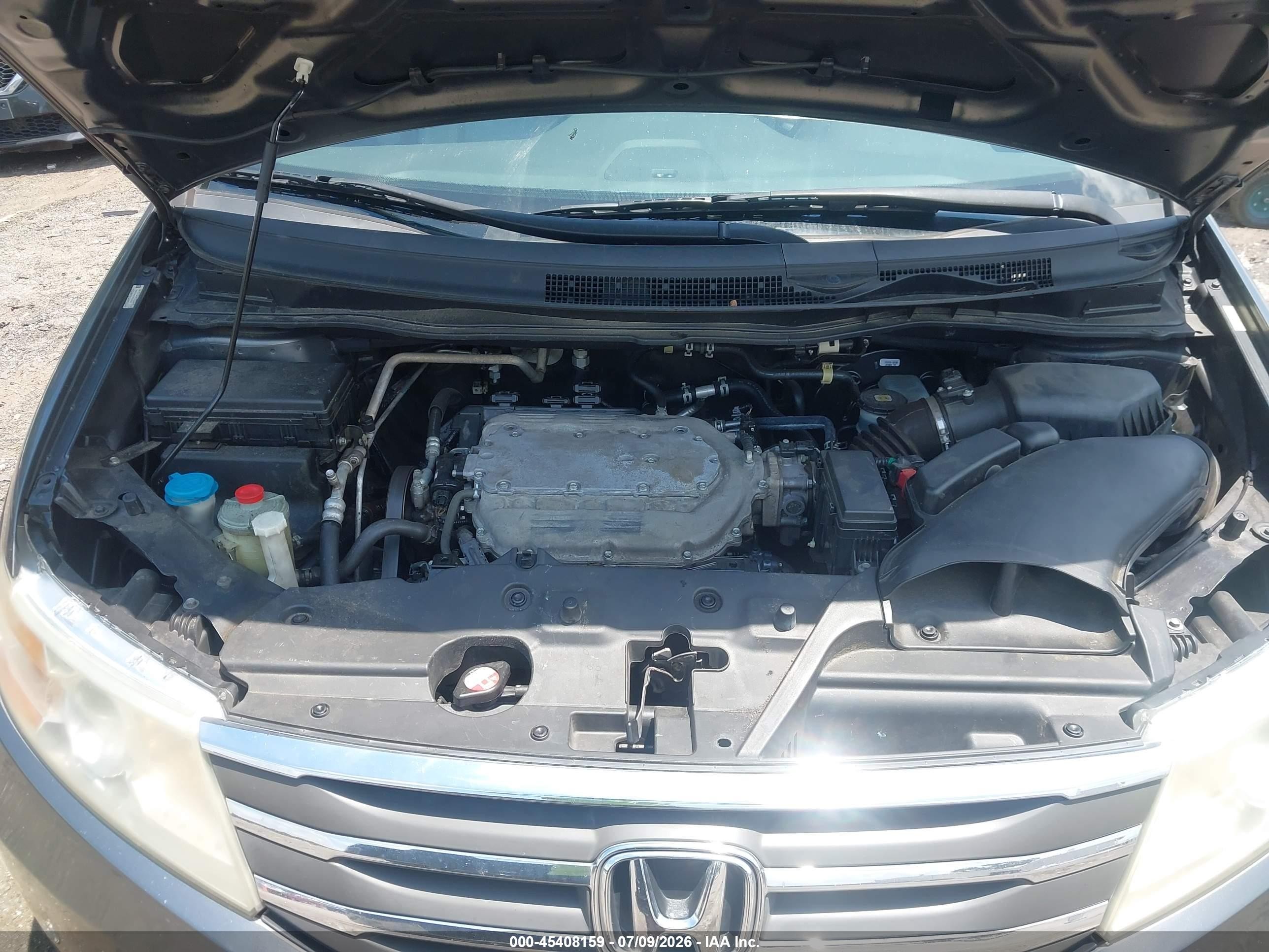 2013 Honda Odyssey Ex-l Gray vin: 5FNRL5H63DB039385
