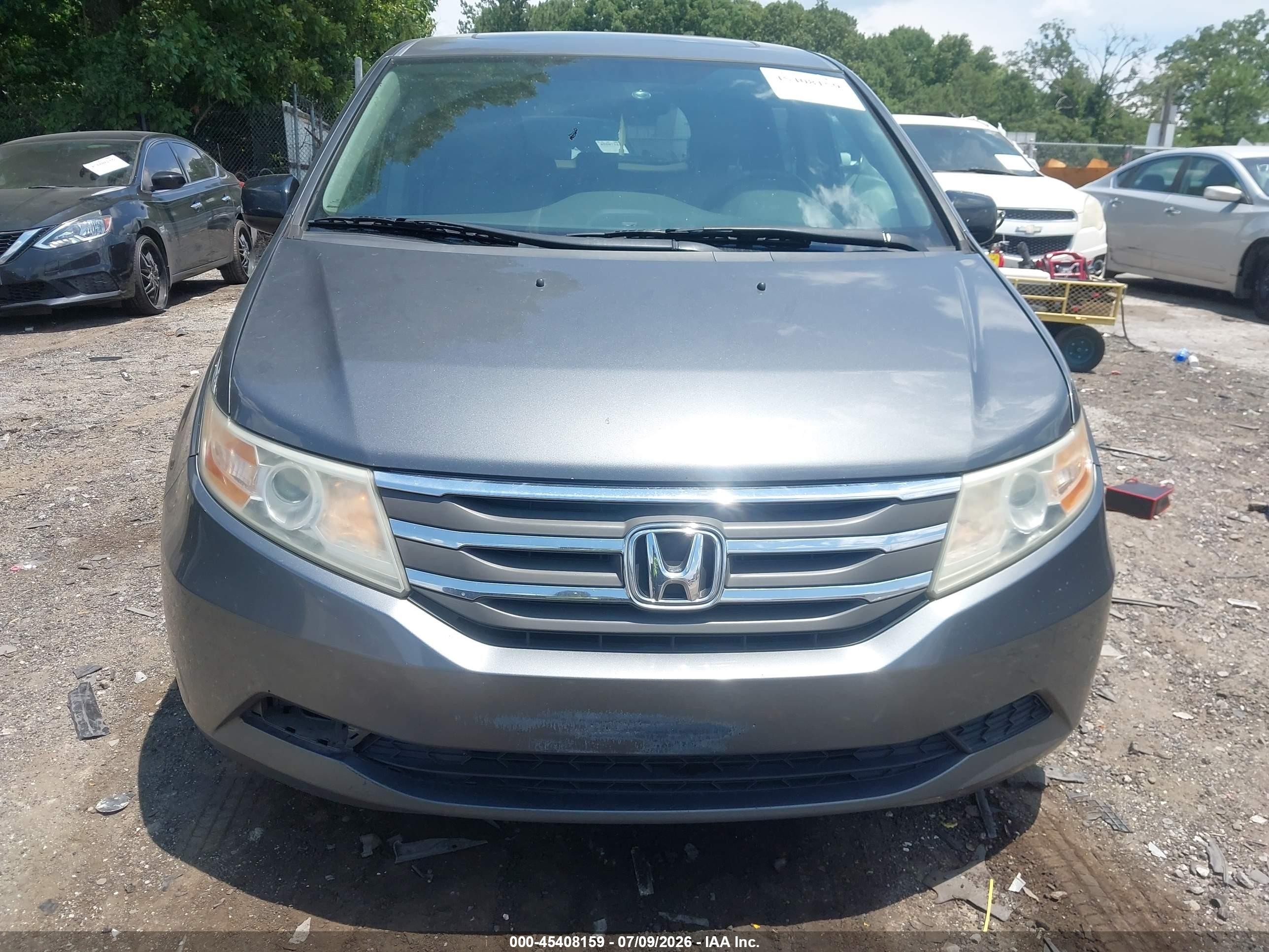 2013 Honda Odyssey Ex-l Gray vin: 5FNRL5H63DB039385
