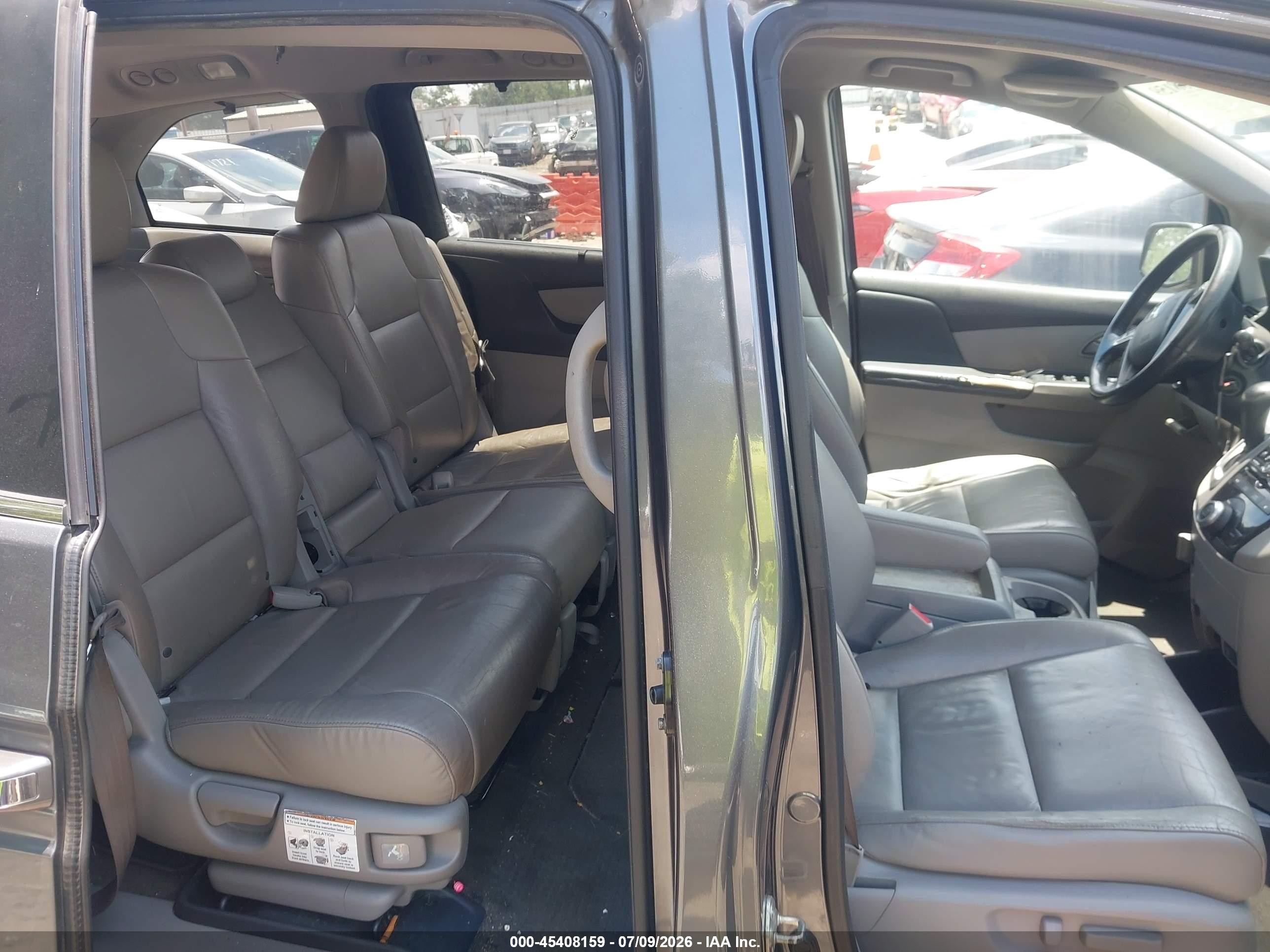 2013 Honda Odyssey Ex-l Gray vin: 5FNRL5H63DB039385