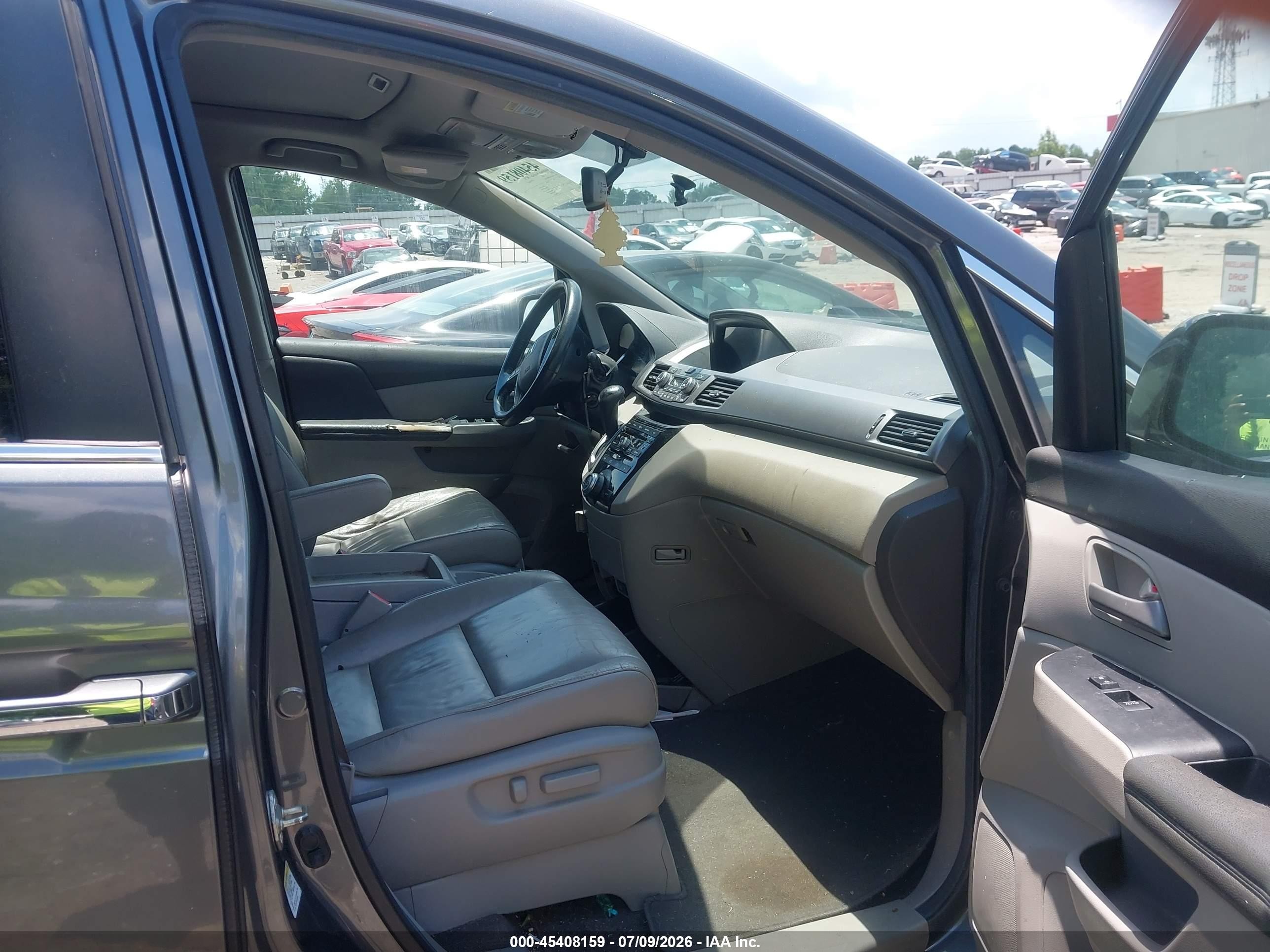 2013 Honda Odyssey Ex-l Gray vin: 5FNRL5H63DB039385