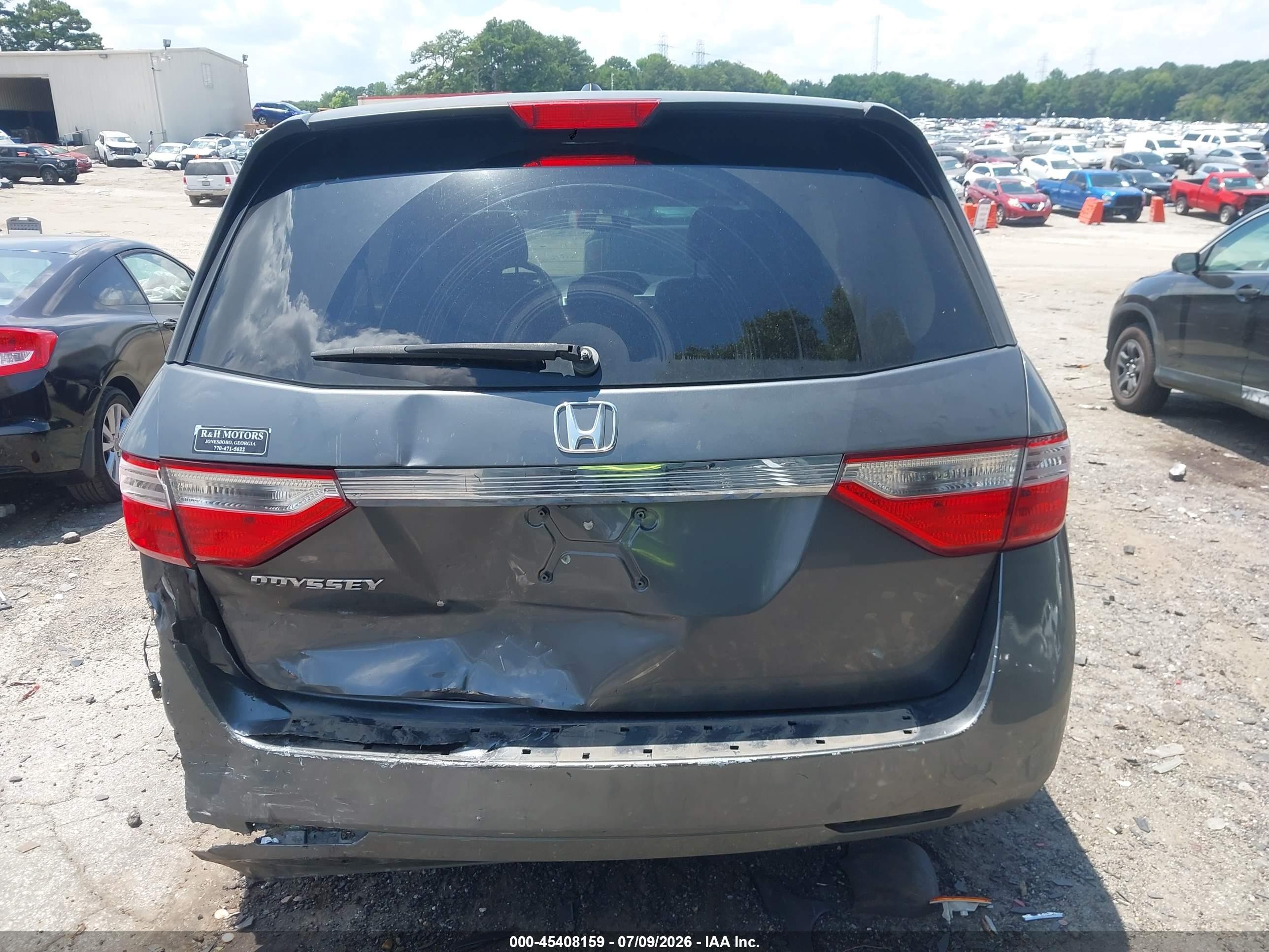 2013 Honda Odyssey Ex-l Gray vin: 5FNRL5H63DB039385
