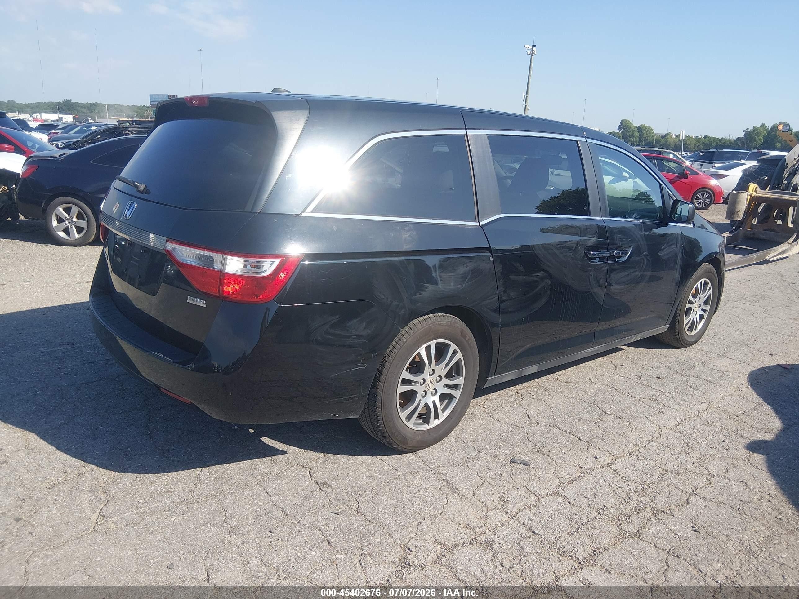 2013 Honda Odyssey Ex-l Black vin: 5FNRL5H63DB042903
