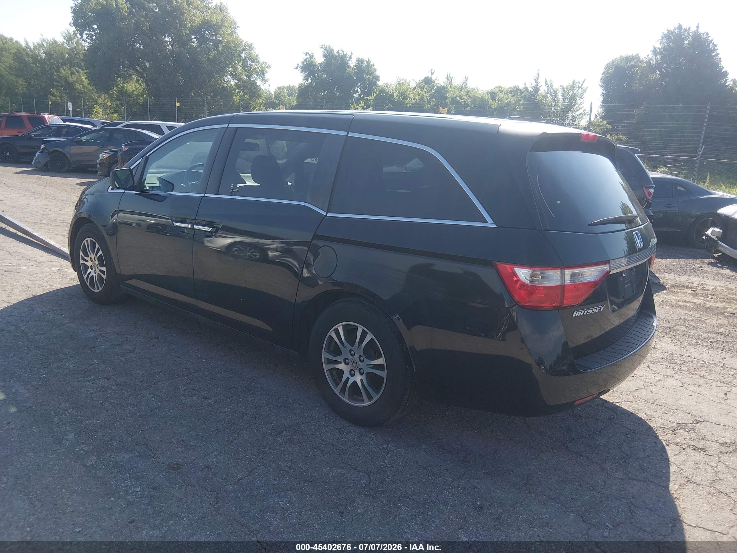 2013 Honda Odyssey Ex-l Black vin: 5FNRL5H63DB042903