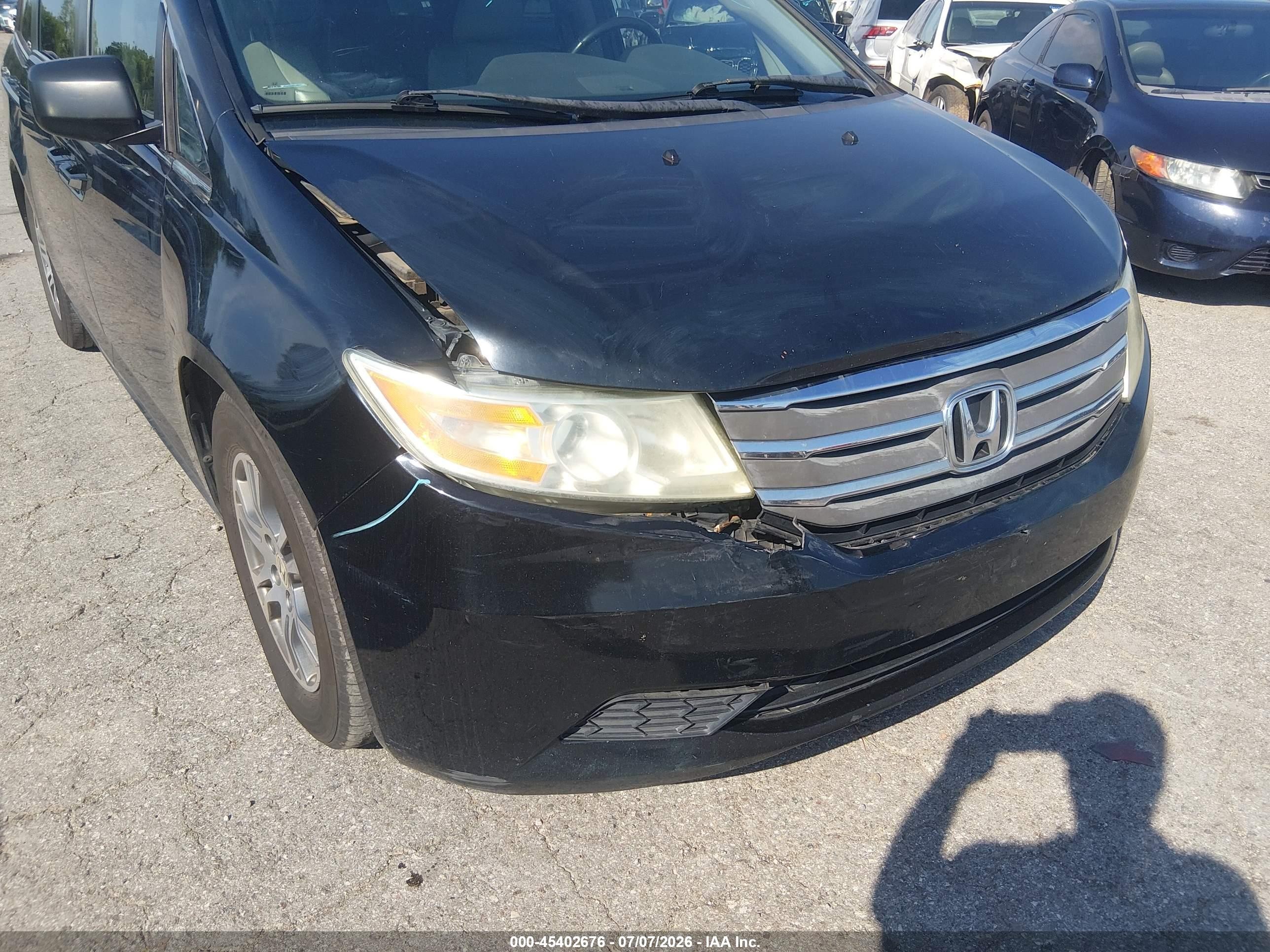 2013 Honda Odyssey Ex-l Black vin: 5FNRL5H63DB042903