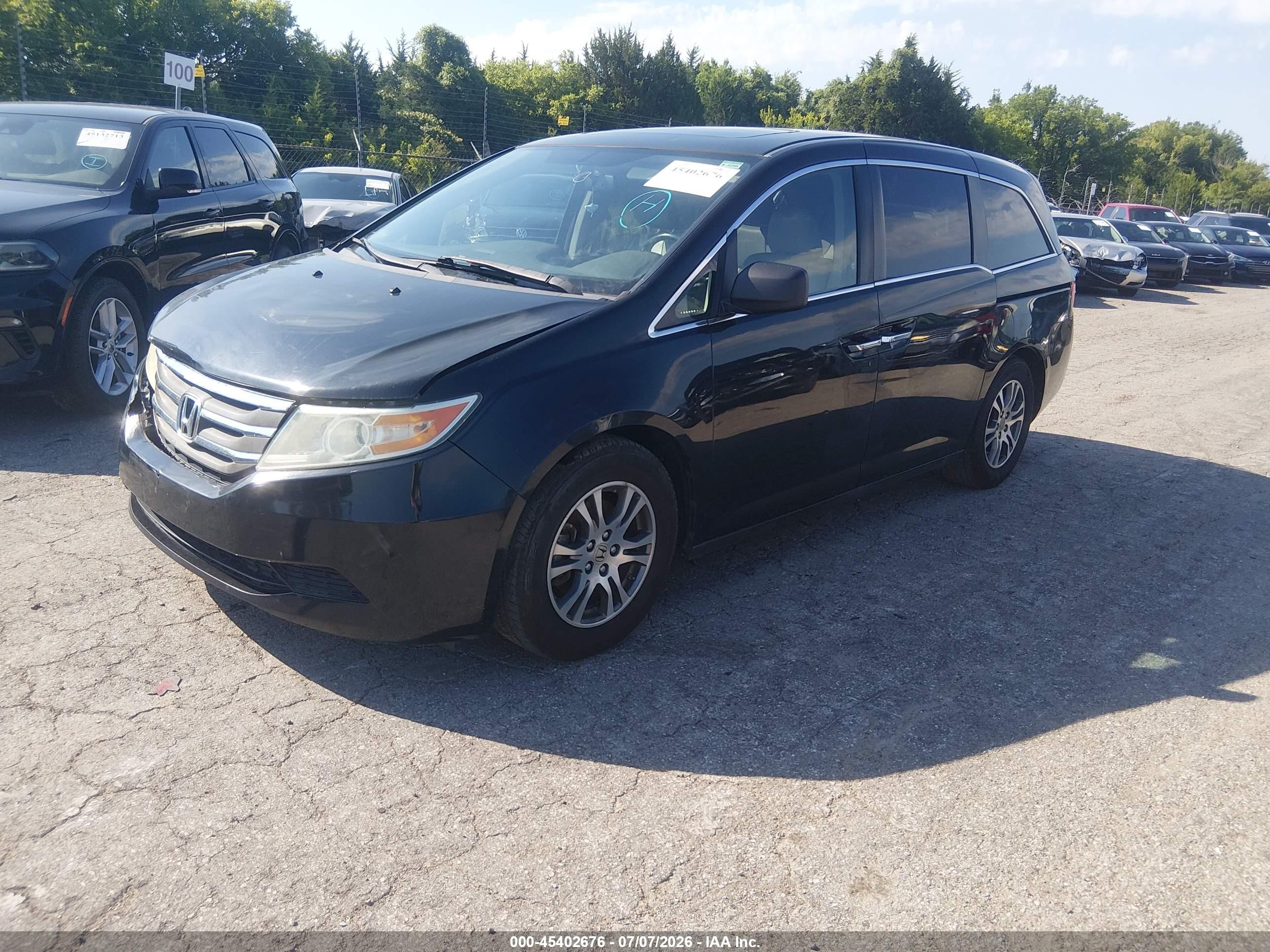2013 Honda Odyssey Ex-l Black vin: 5FNRL5H63DB042903