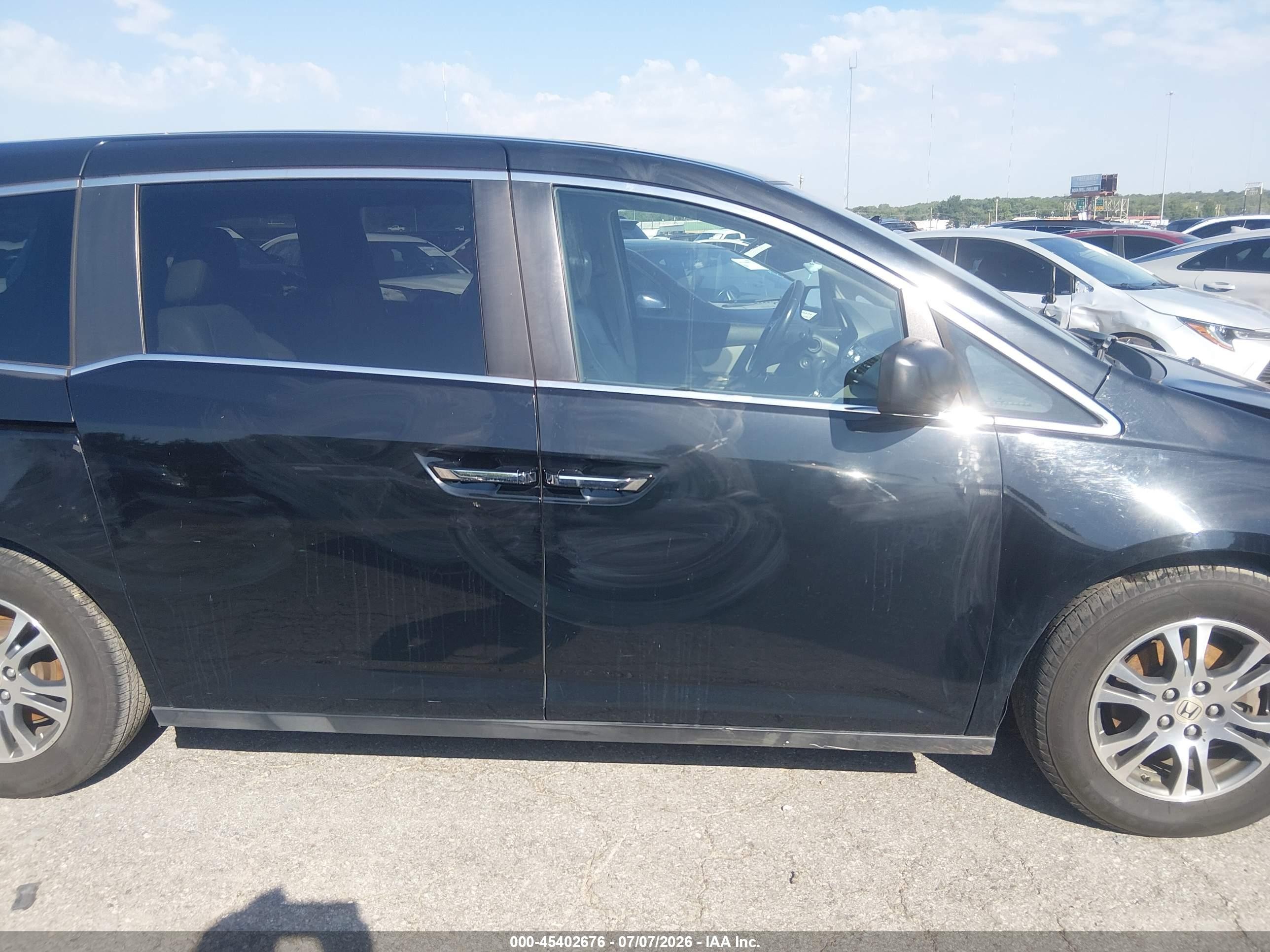 2013 Honda Odyssey Ex-l Black vin: 5FNRL5H63DB042903