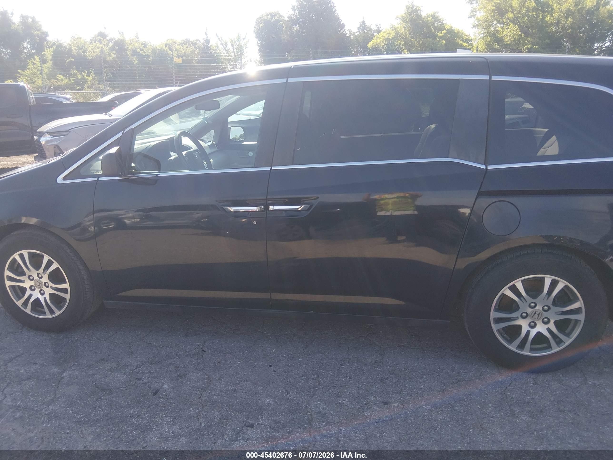 2013 Honda Odyssey Ex-l Black vin: 5FNRL5H63DB042903