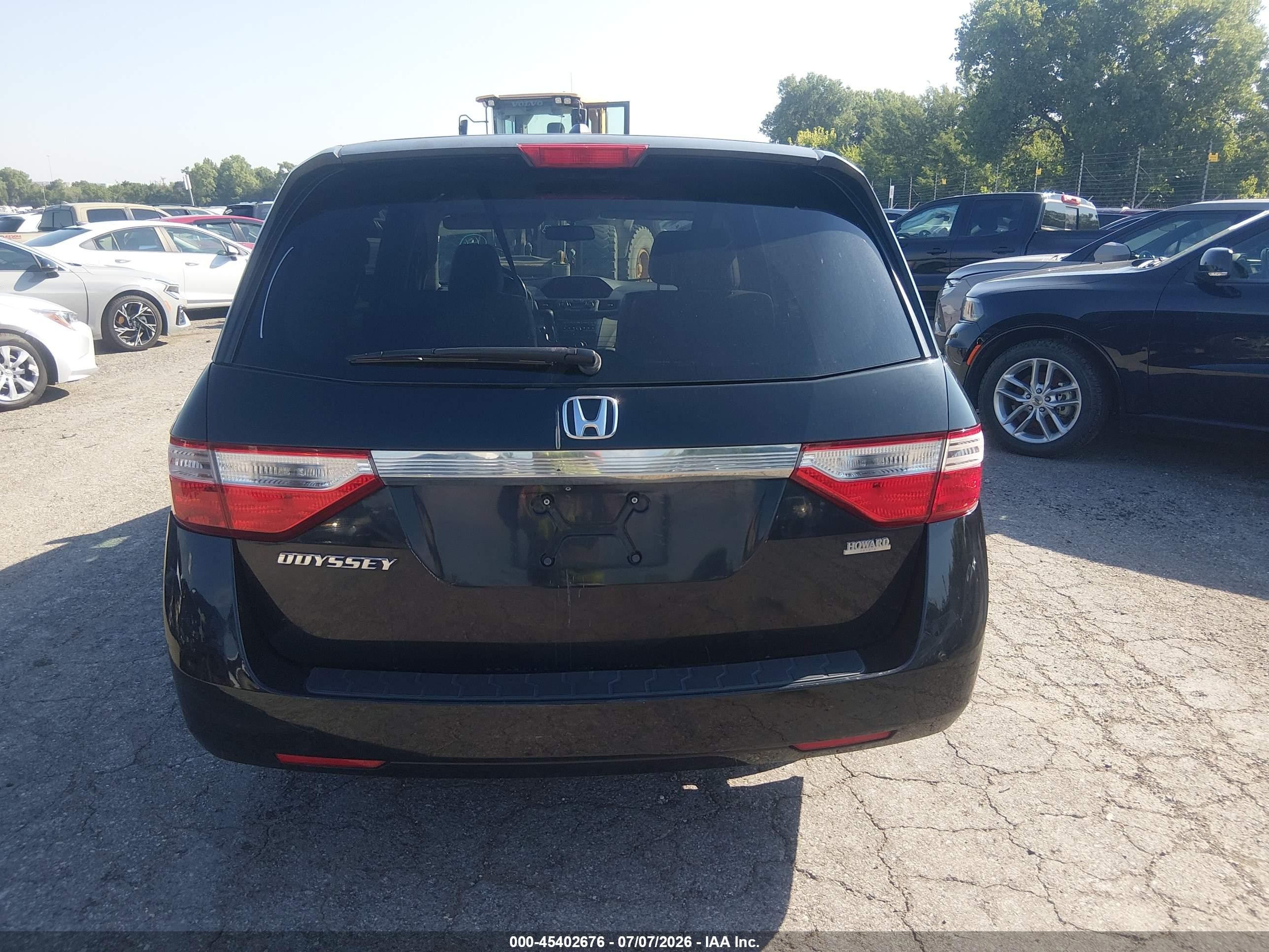2013 Honda Odyssey Ex-l Black vin: 5FNRL5H63DB042903