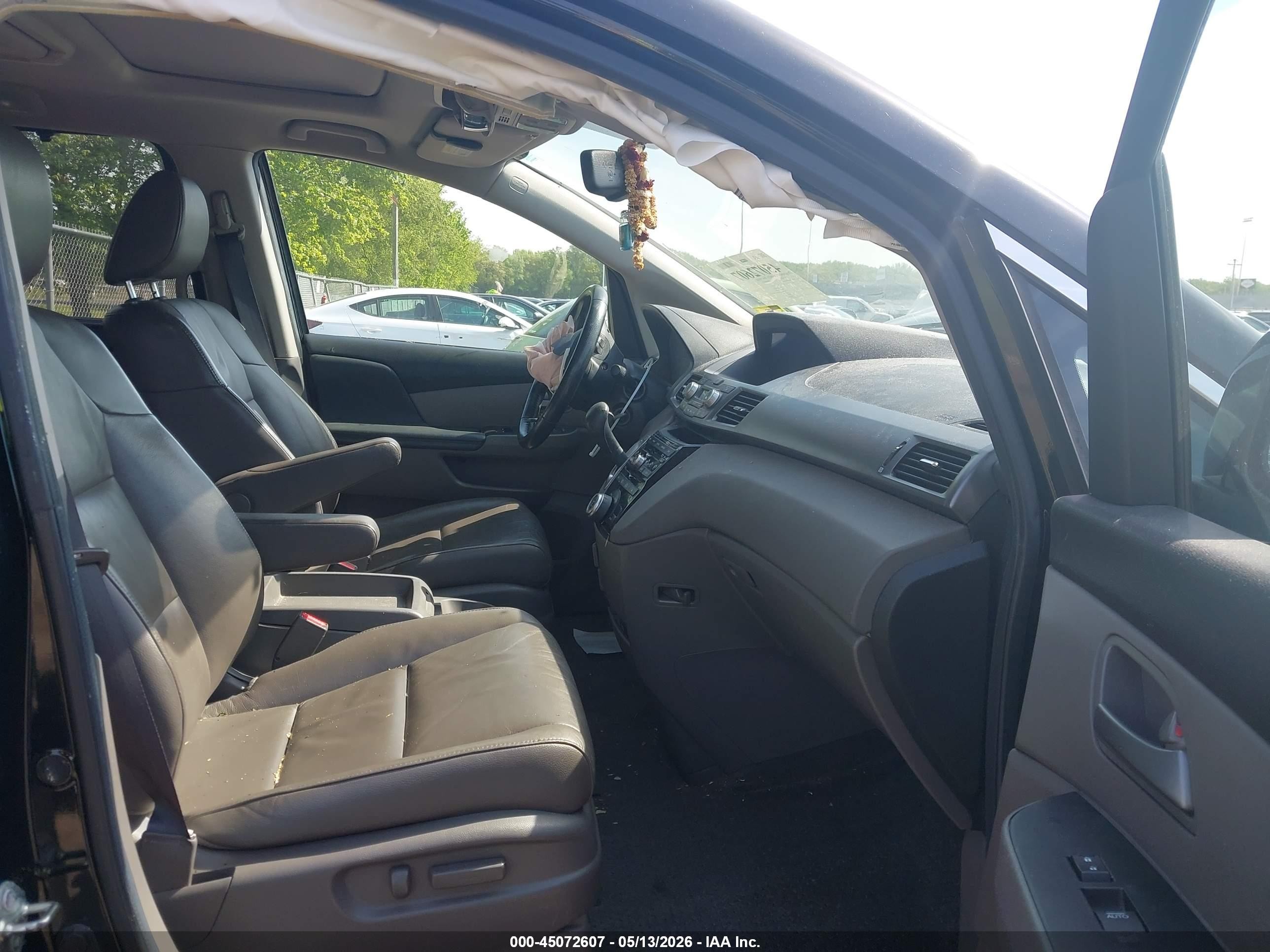2013 Honda Odyssey Ex-l Black vin: 5FNRL5H63DB043596