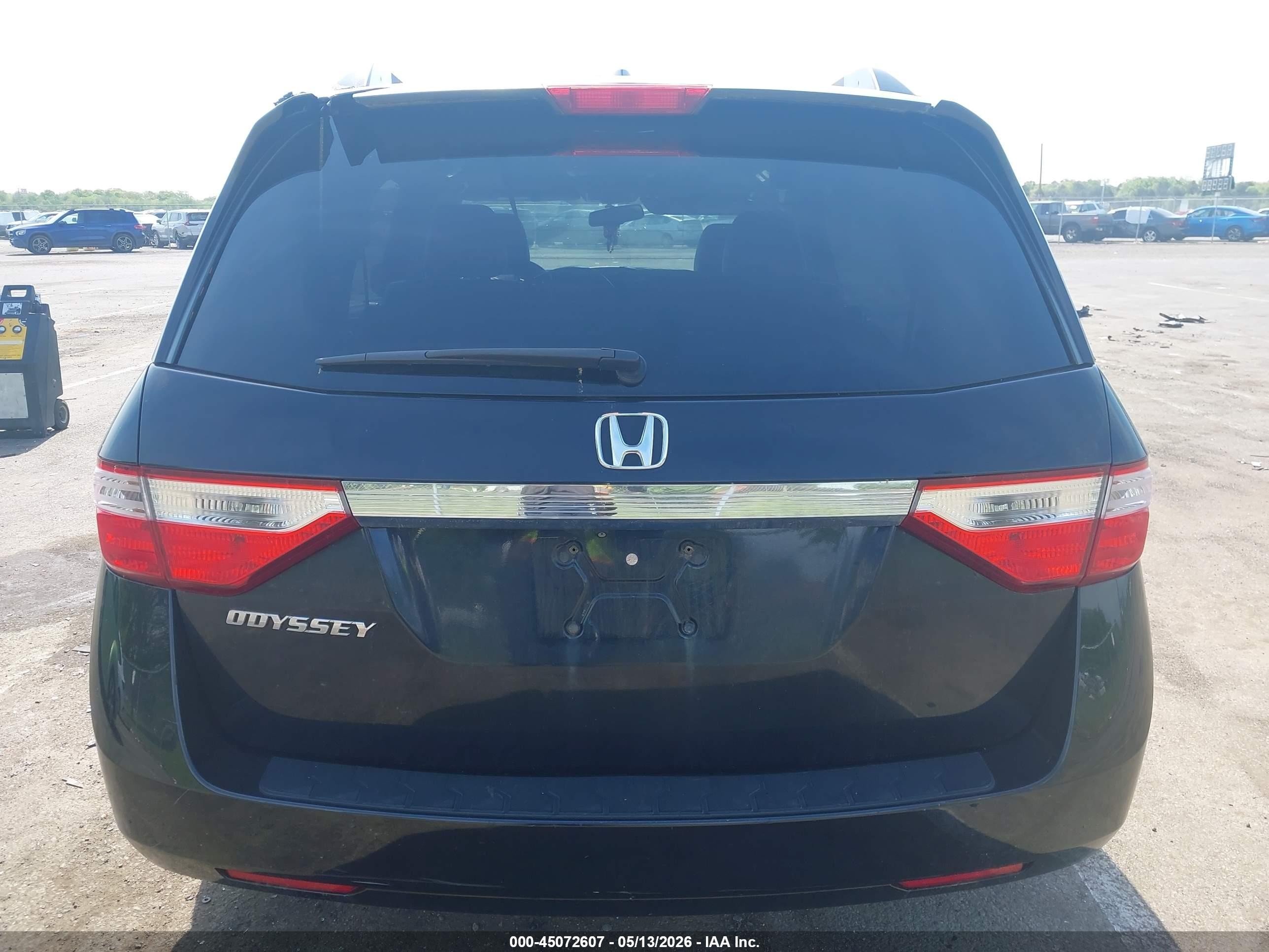 2013 Honda Odyssey Ex-l Black vin: 5FNRL5H63DB043596