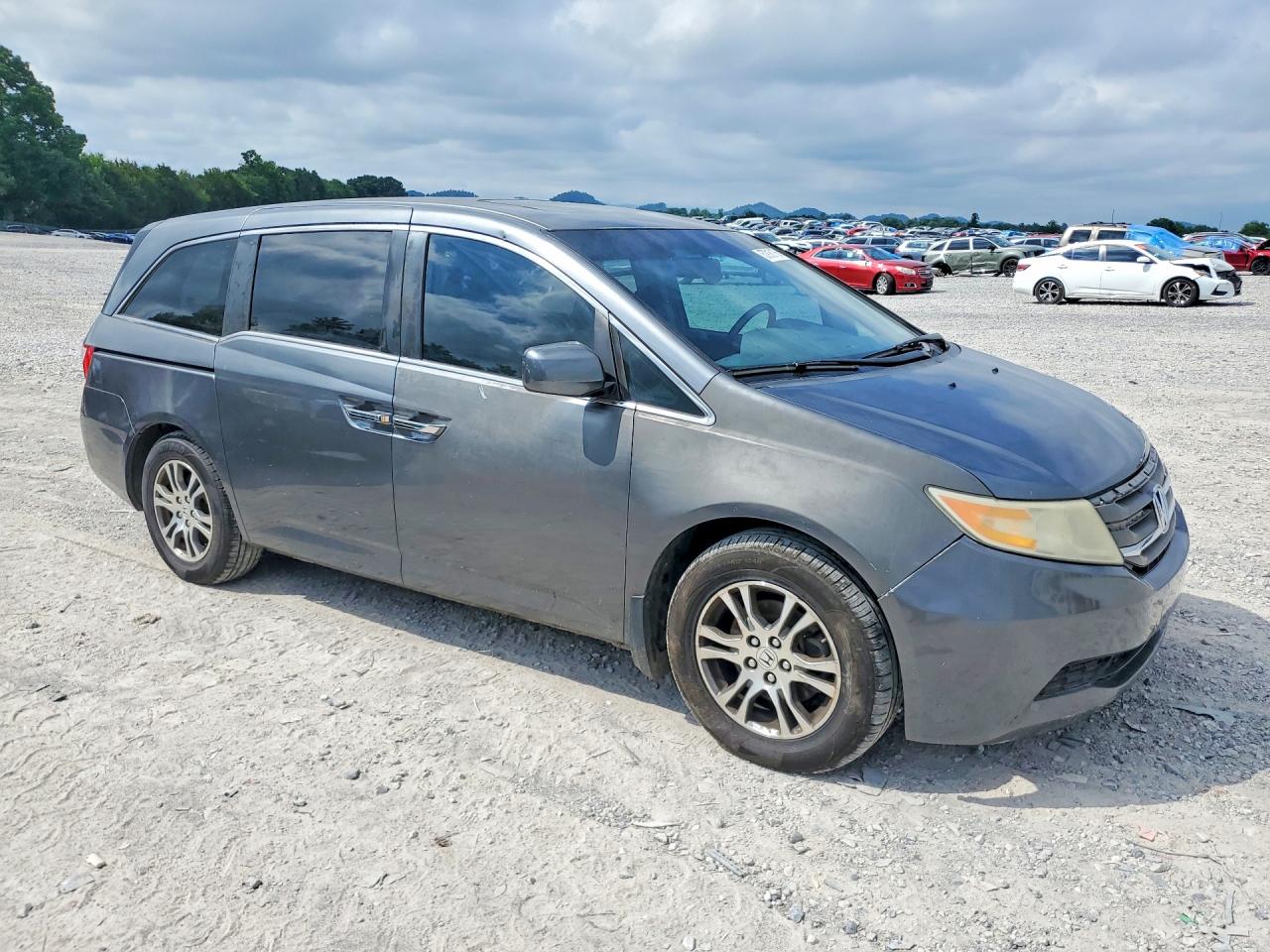 2013 Honda Odyssey Exl Gray vin: 5FNRL5H63DB060592