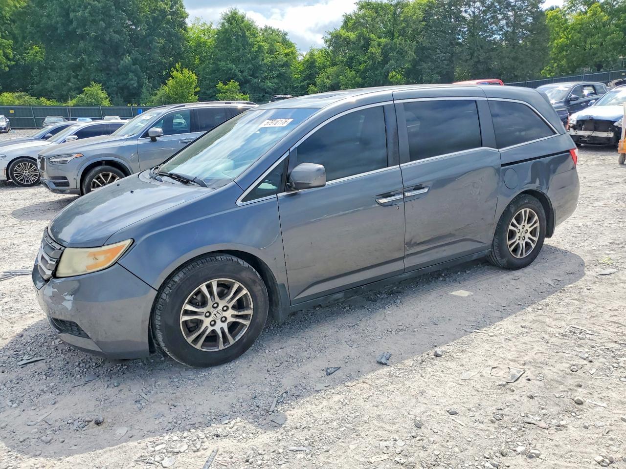 2013 Honda Odyssey Exl Gray vin: 5FNRL5H63DB060592