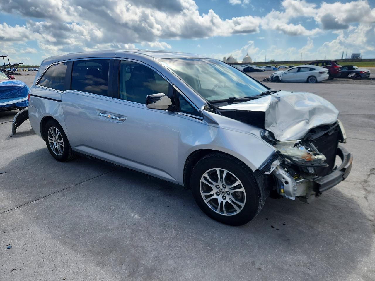 2013 Honda Odyssey Exl Silver vin: 5FNRL5H63DB060690