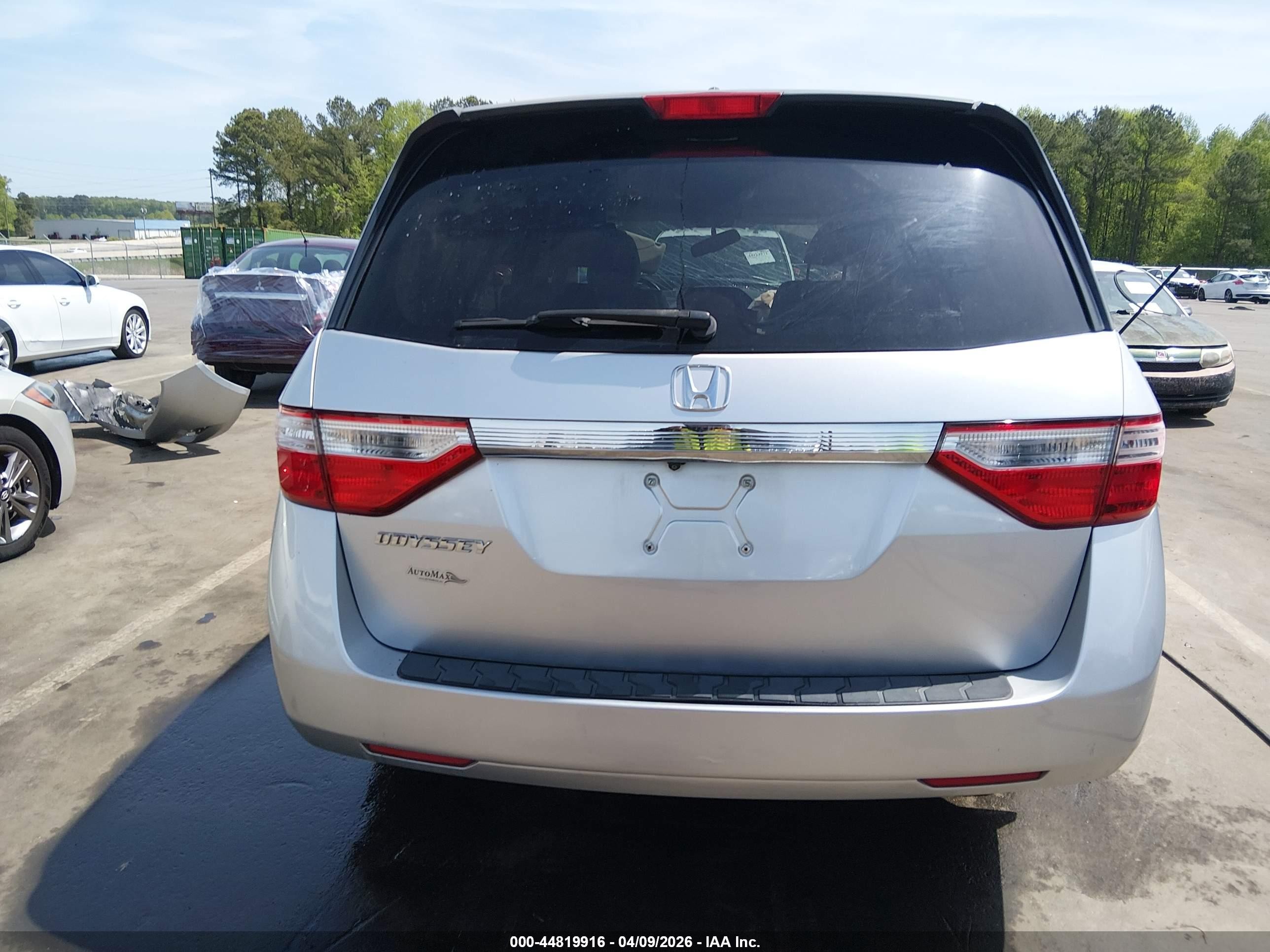 2013 Honda Odyssey Ex-l Silver vin: 5FNRL5H63DB067154