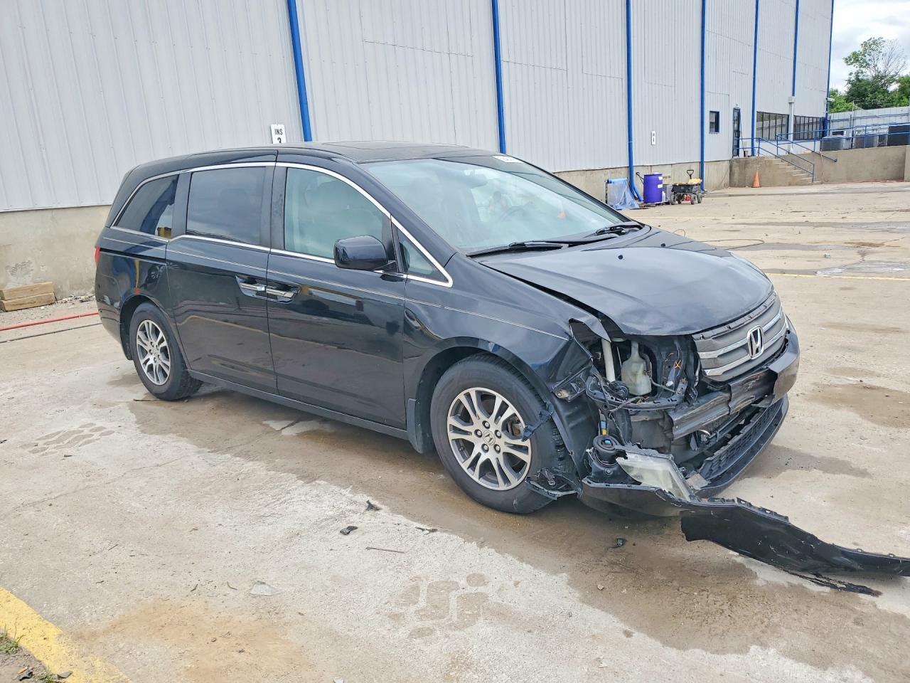 2013 Honda Odyssey Exl Black vin: 5FNRL5H63DB069535