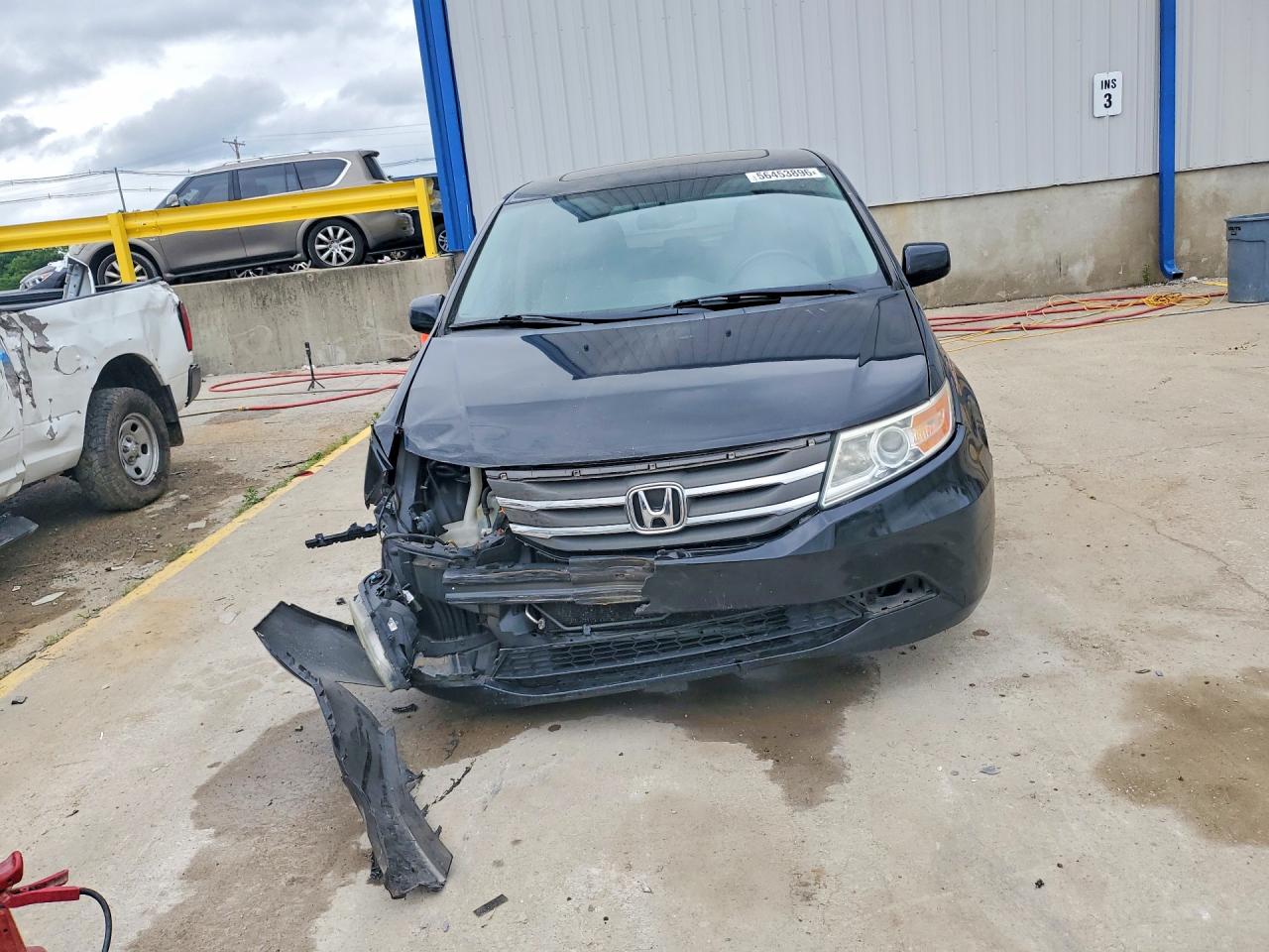 2013 Honda Odyssey Exl Black vin: 5FNRL5H63DB069535