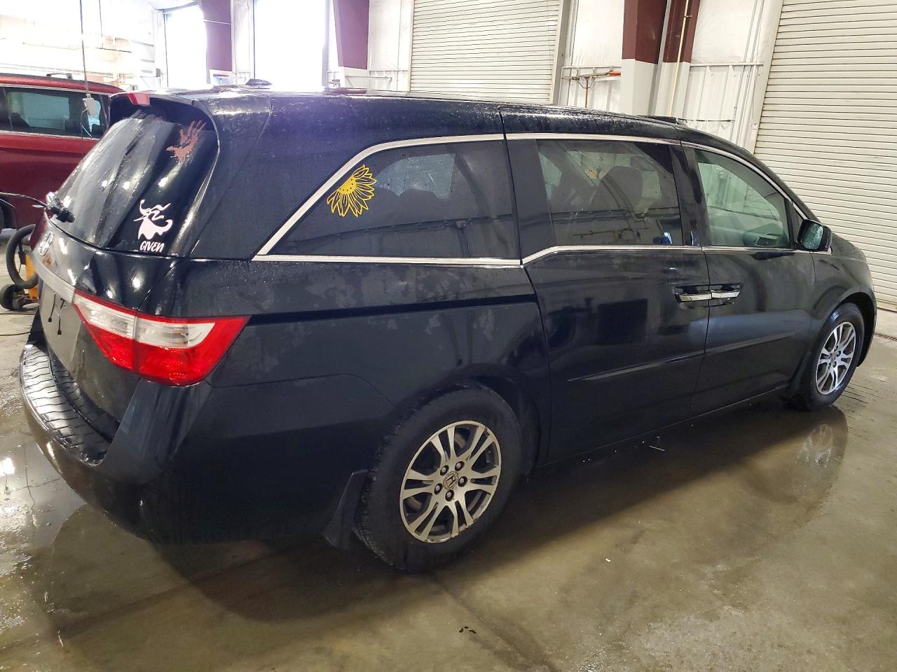 2013 Honda Odyssey Exl Black vin: 5FNRL5H63DB075982