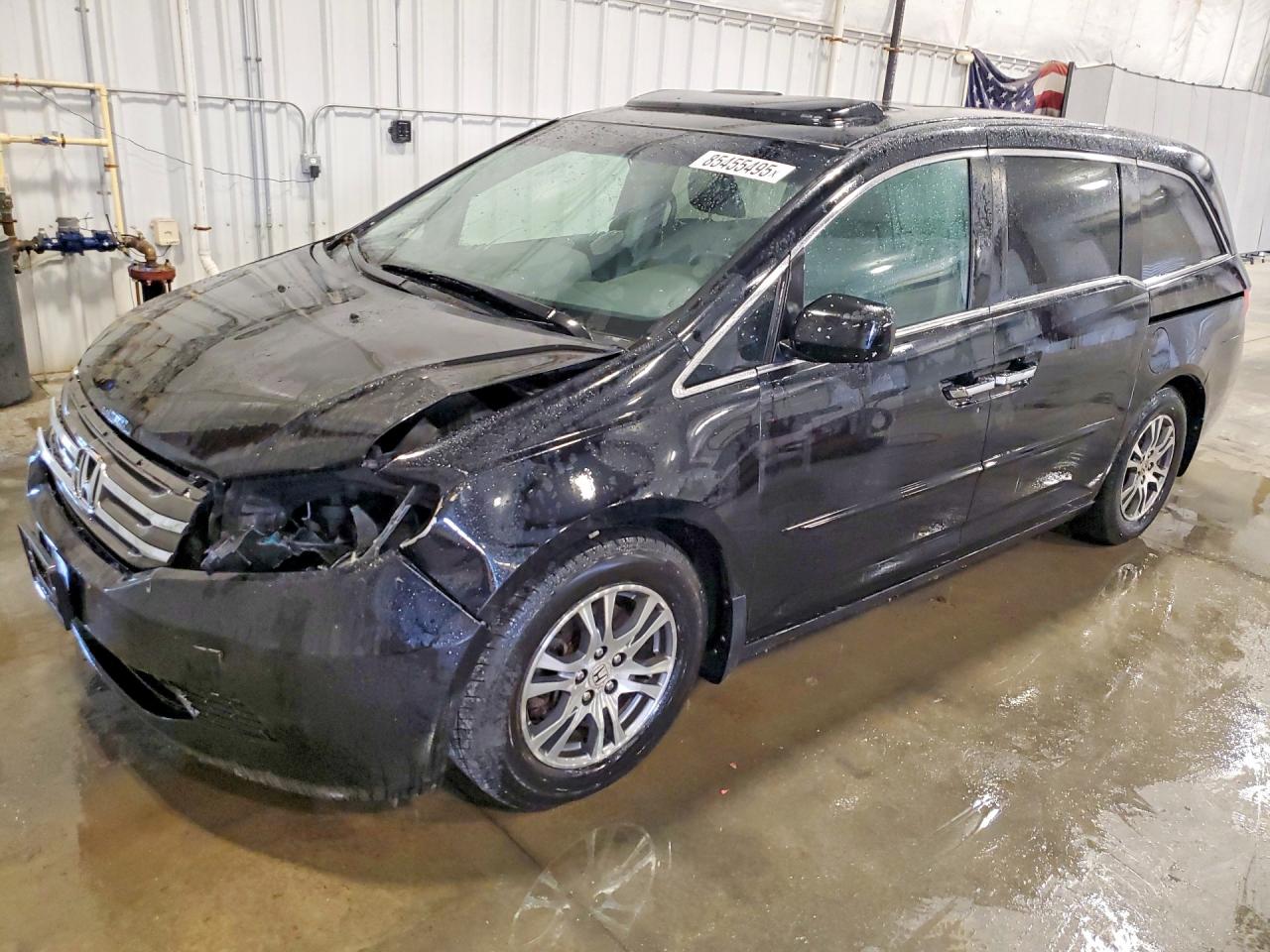 2013 Honda Odyssey Exl Black vin: 5FNRL5H63DB075982