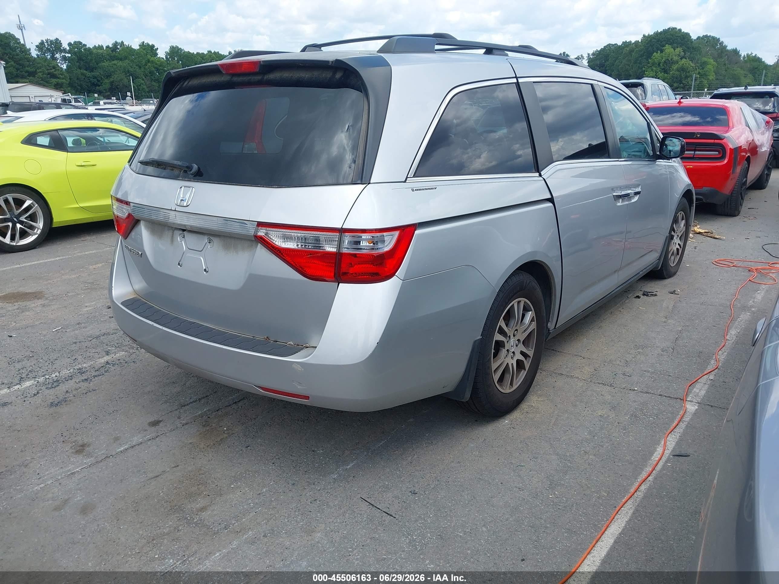 2013 Honda Odyssey Ex-l Gray vin: 5FNRL5H63DB084164