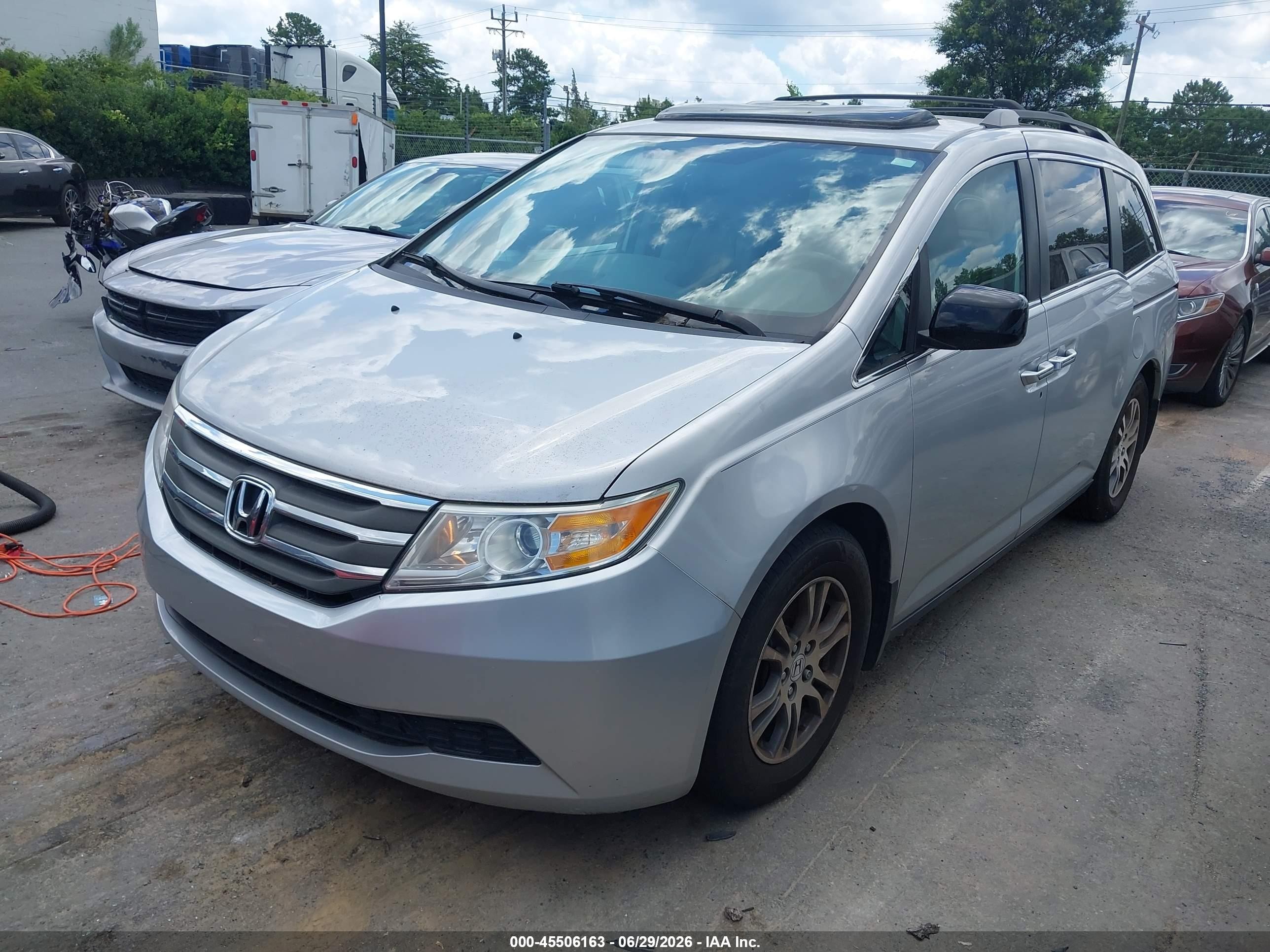 2013 Honda Odyssey Ex-l Gray vin: 5FNRL5H63DB084164