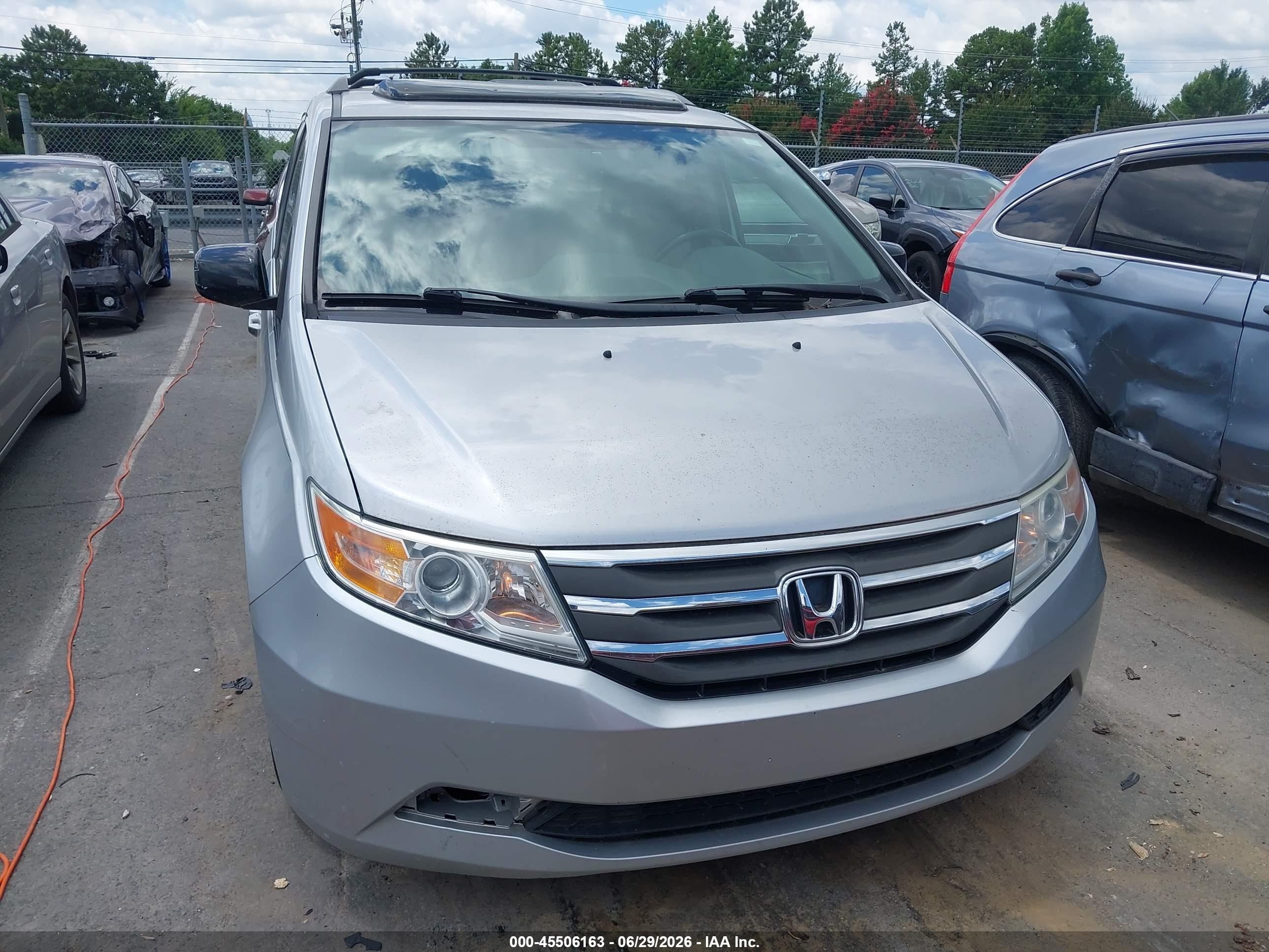 2013 Honda Odyssey Ex-l Gray vin: 5FNRL5H63DB084164