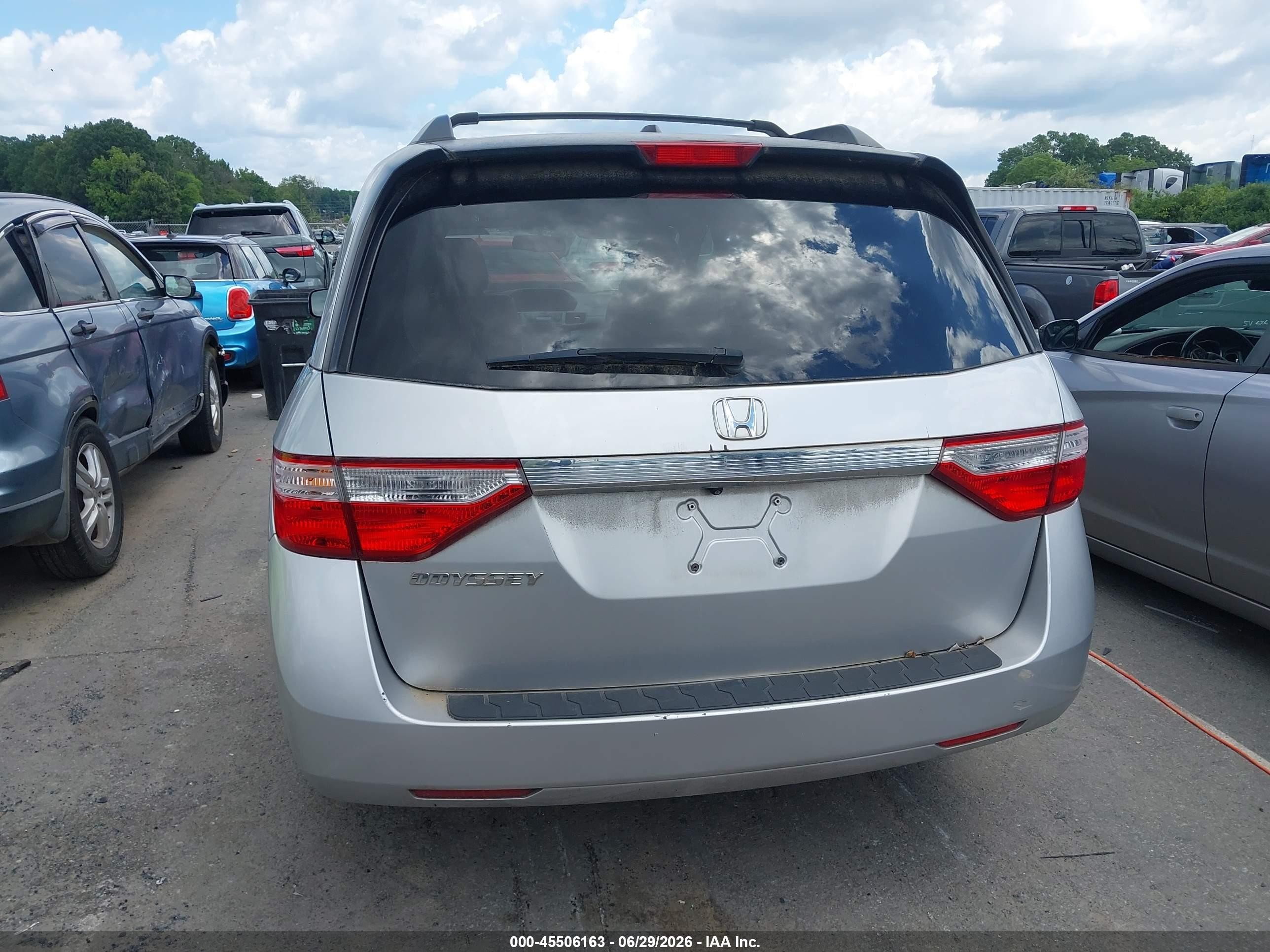 2013 Honda Odyssey Ex-l Gray vin: 5FNRL5H63DB084164