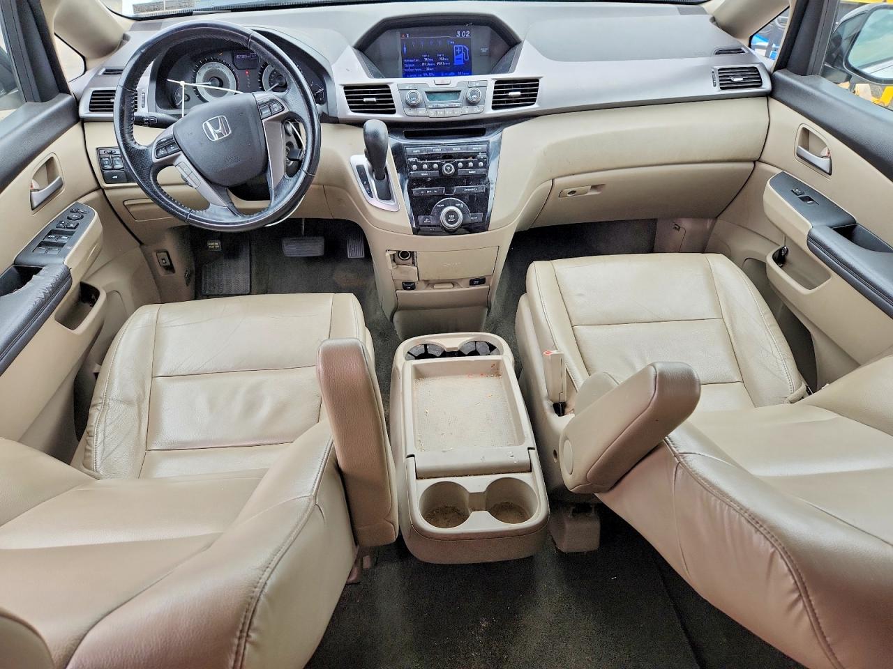 2013 Honda Odyssey Exl White vin: 5FNRL5H63DB086934