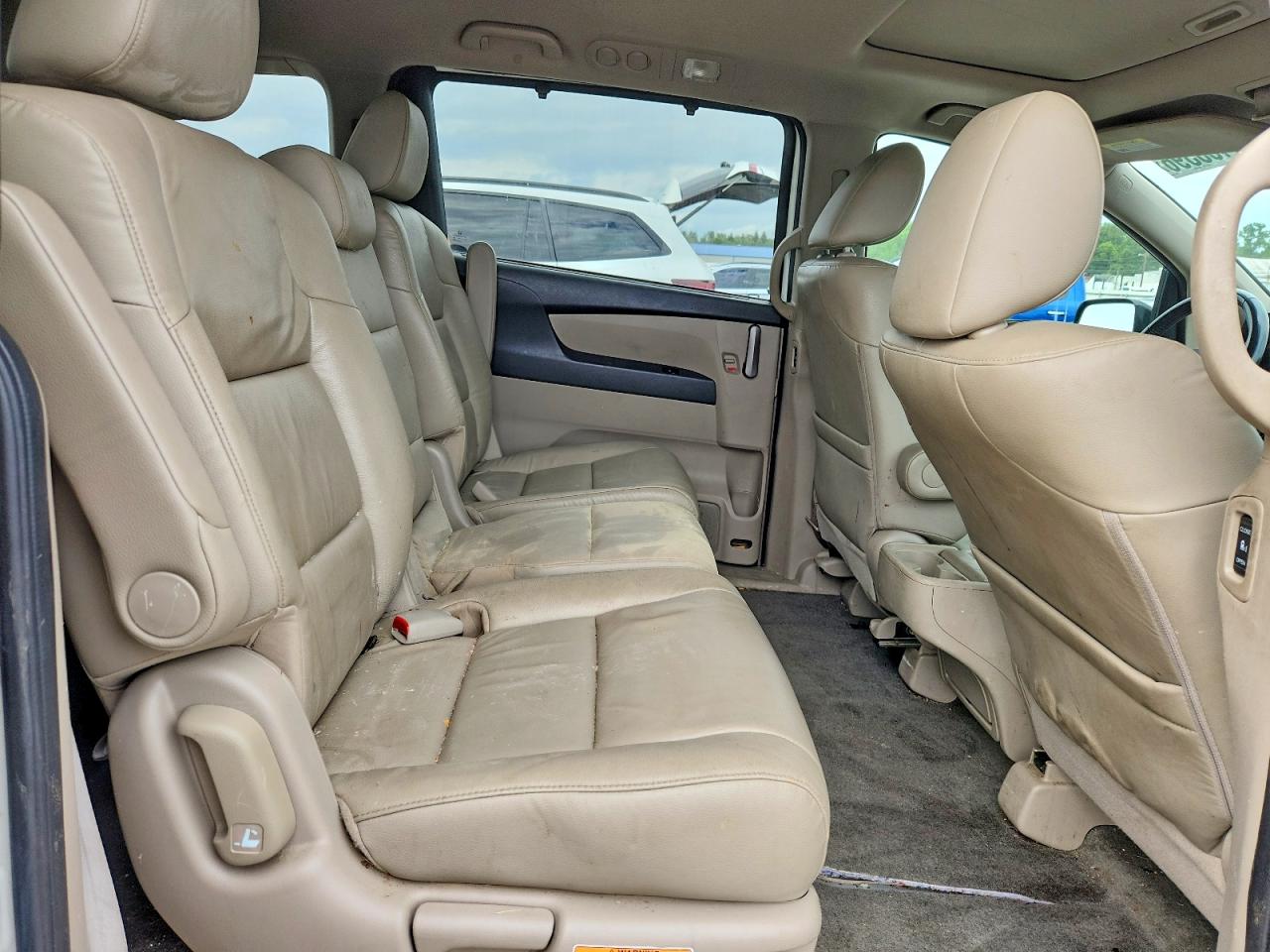 2013 Honda Odyssey Exl White vin: 5FNRL5H63DB086934