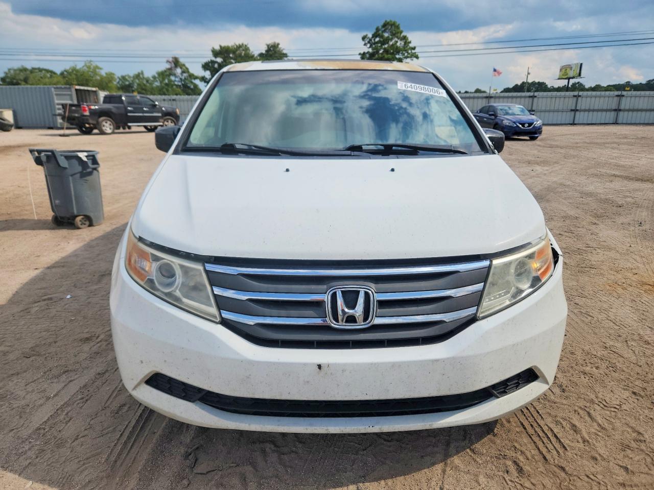 2013 Honda Odyssey Exl White vin: 5FNRL5H63DB090319