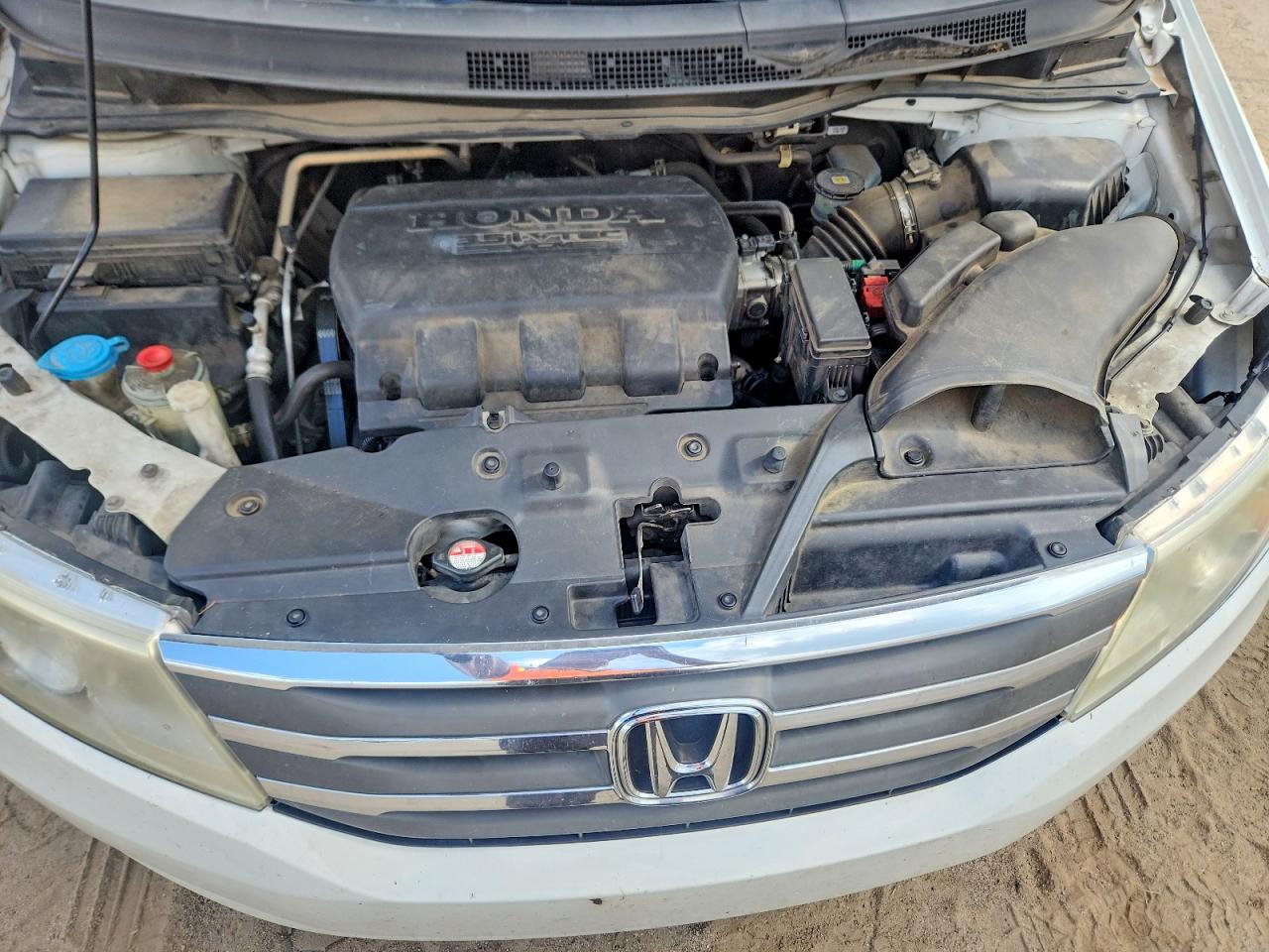 2013 Honda Odyssey Exl White vin: 5FNRL5H63DB090319