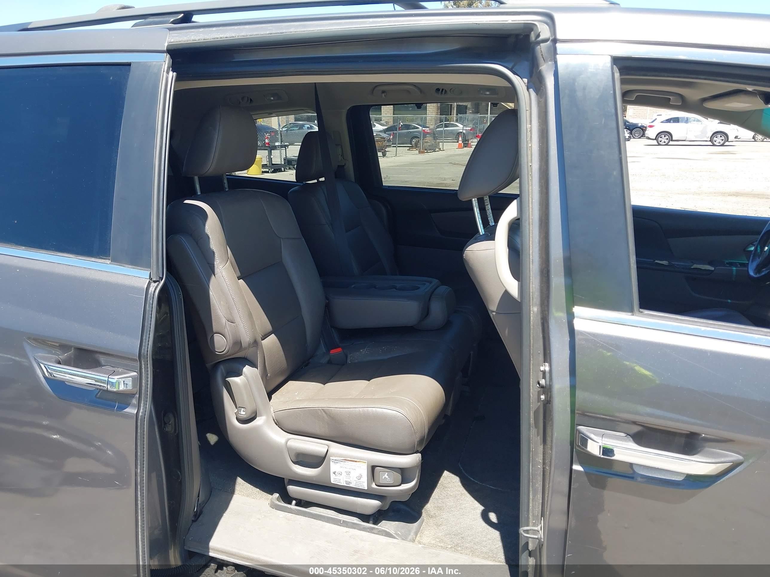 2013 Honda Odyssey Ex-l Gray vin: 5FNRL5H63DB091079