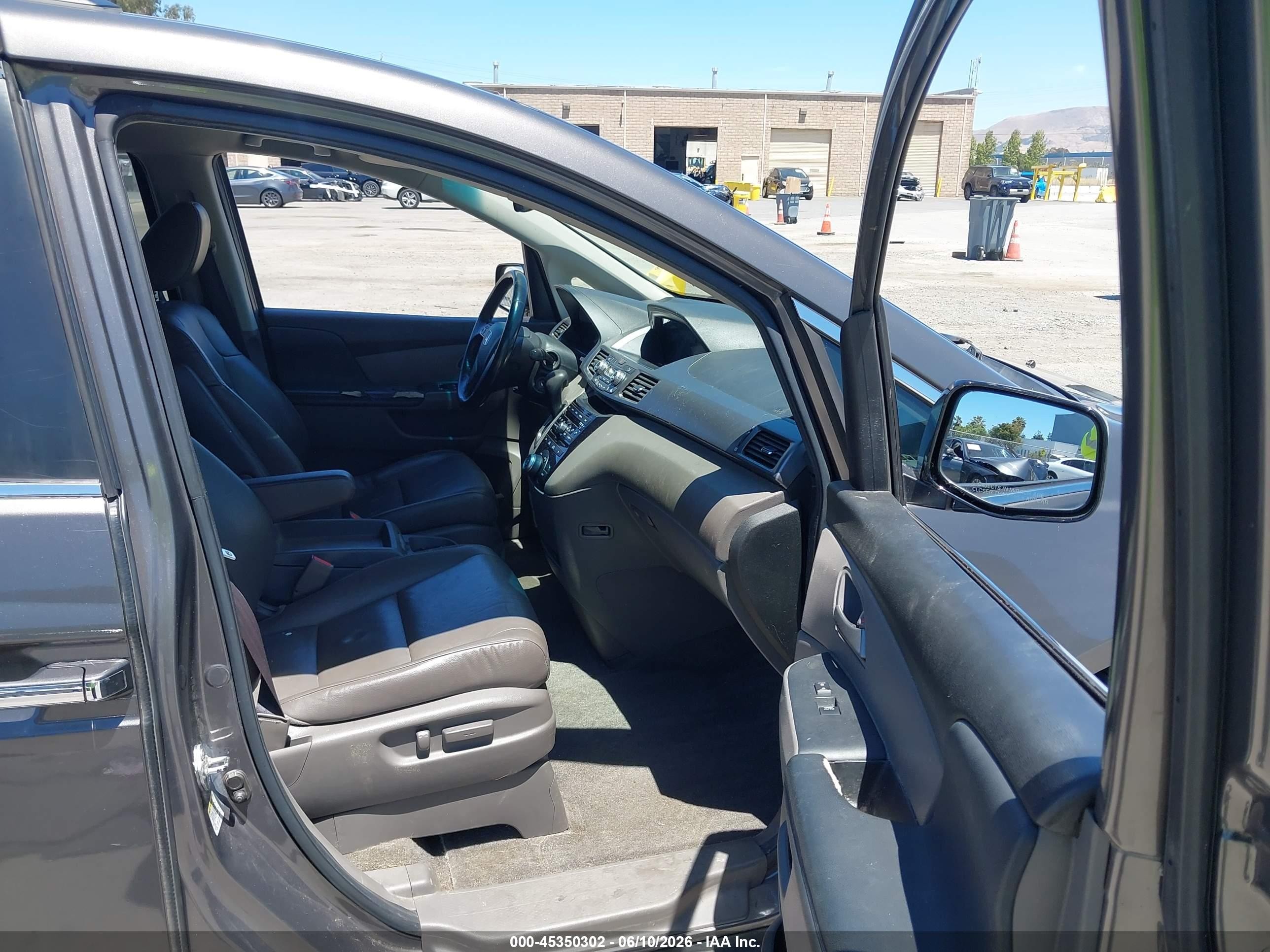 2013 Honda Odyssey Ex-l Gray vin: 5FNRL5H63DB091079