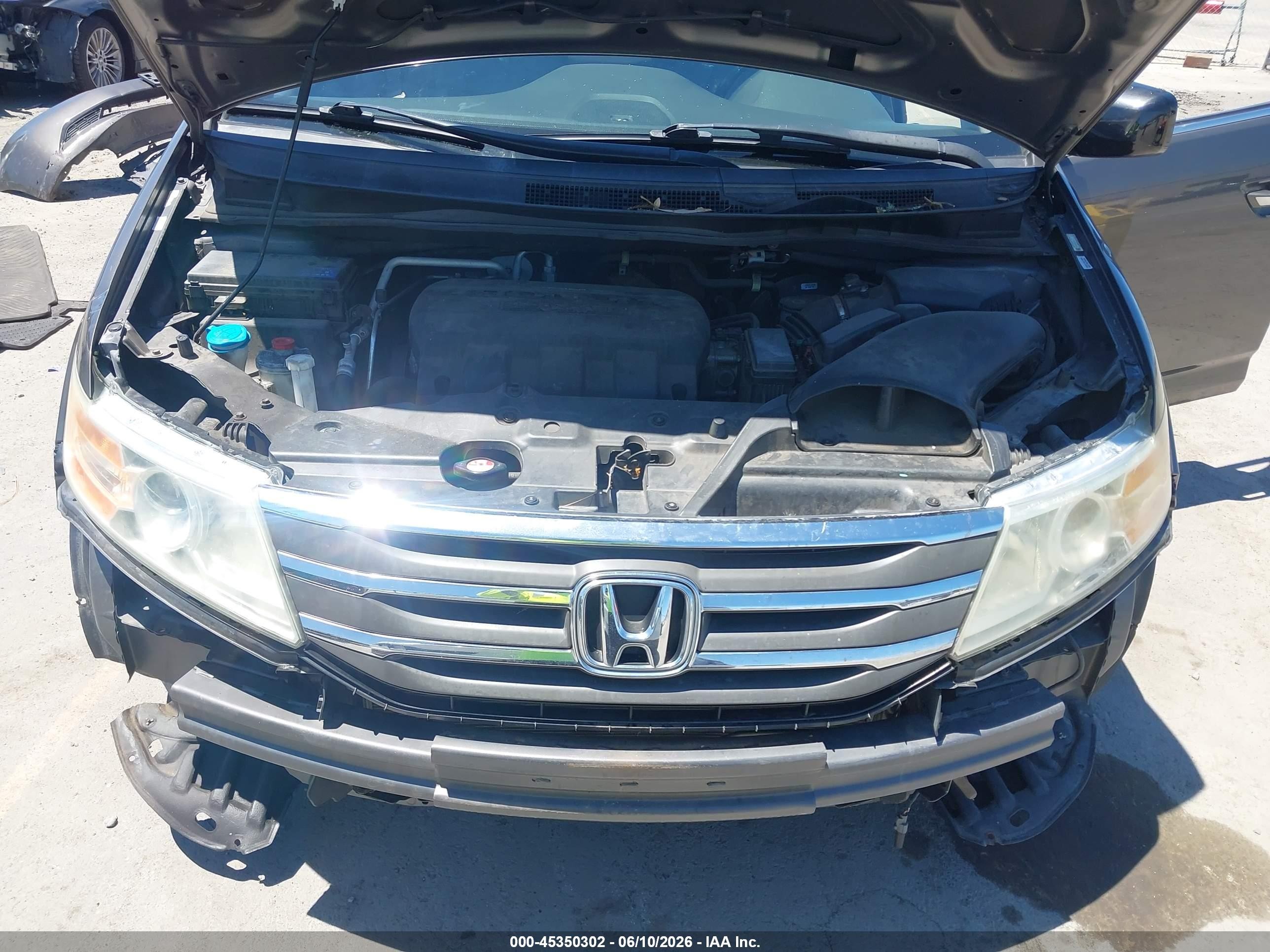 2013 Honda Odyssey Ex-l Gray vin: 5FNRL5H63DB091079