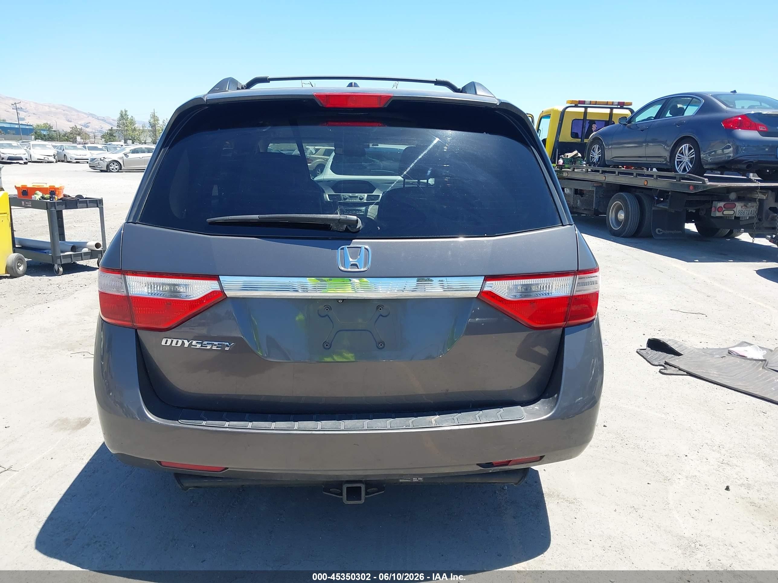 2013 Honda Odyssey Ex-l Gray vin: 5FNRL5H63DB091079