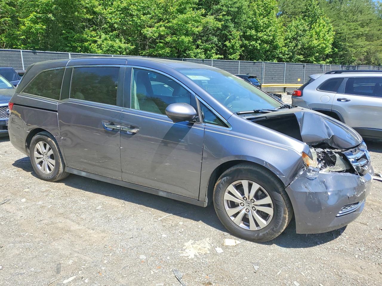 2014 Honda Odyssey Exl Gray vin: 5FNRL5H63EB025052