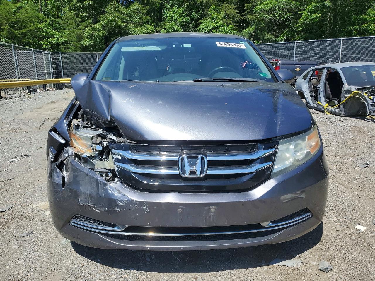 2014 Honda Odyssey Exl Gray vin: 5FNRL5H63EB025052