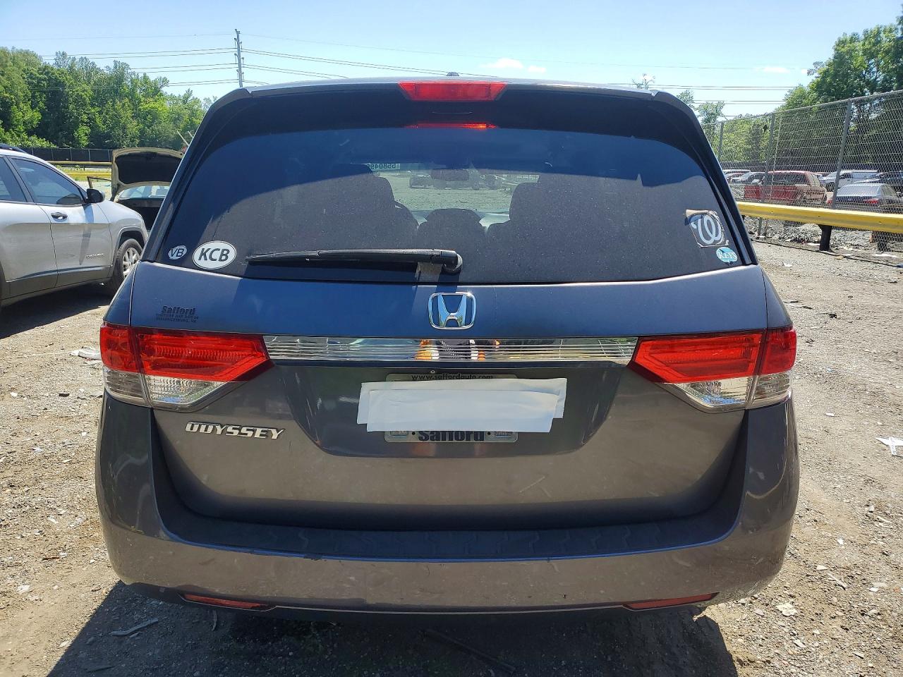 2014 Honda Odyssey Exl Gray vin: 5FNRL5H63EB025052