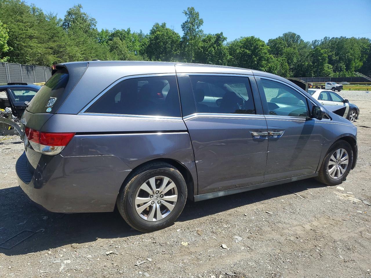 2014 Honda Odyssey Exl Gray vin: 5FNRL5H63EB025052