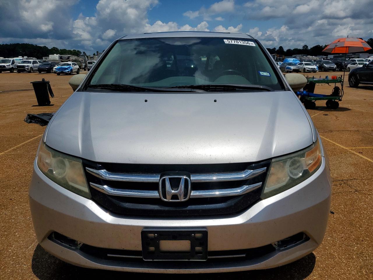 2014 Honda Odyssey Exl Silver vin: 5FNRL5H63EB027500