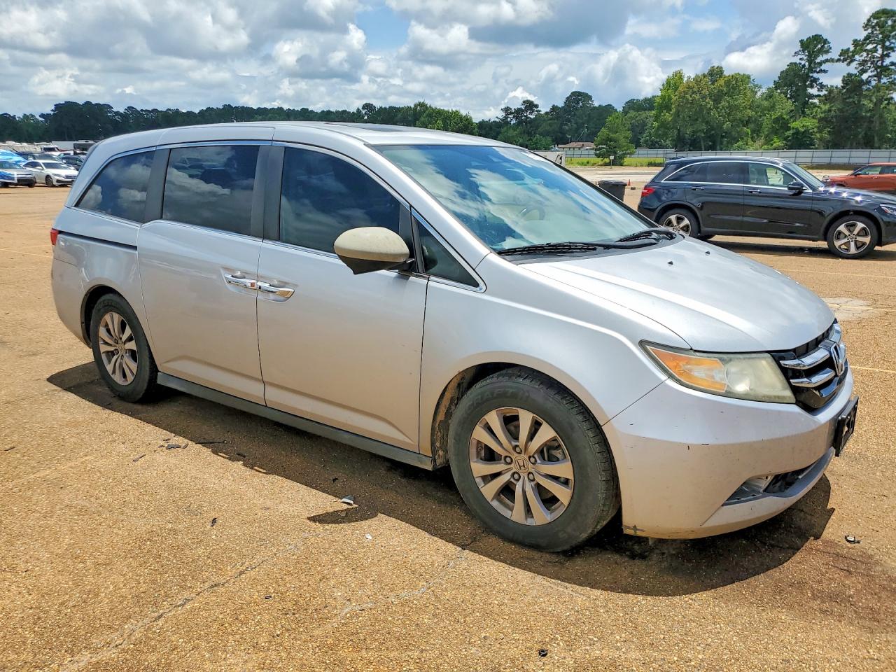 2014 Honda Odyssey Exl Silver vin: 5FNRL5H63EB027500